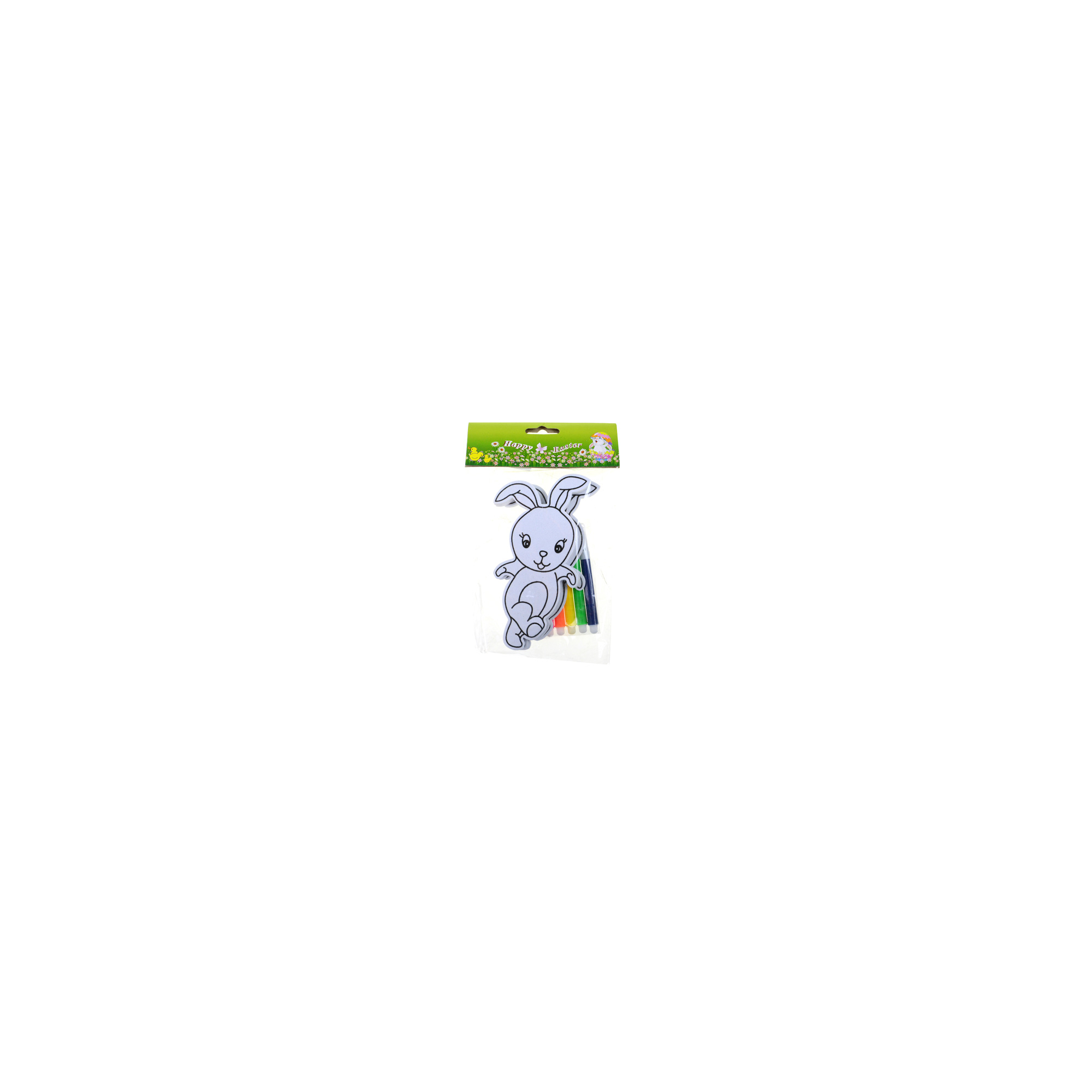 Nyúl hungarocell 18cm s/2 festhető fehér