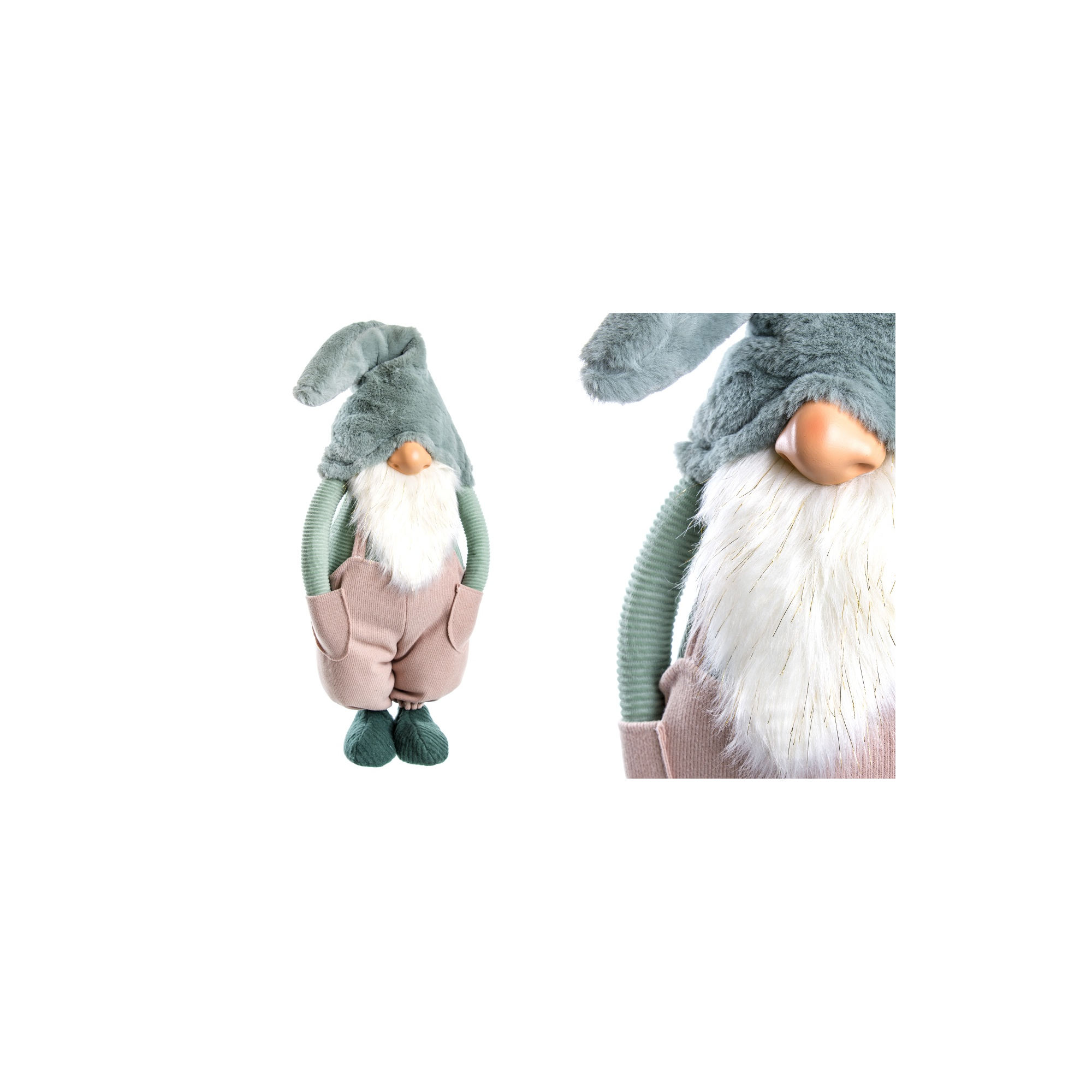 Figura orrmanó textil álló H80 türkiz/barna