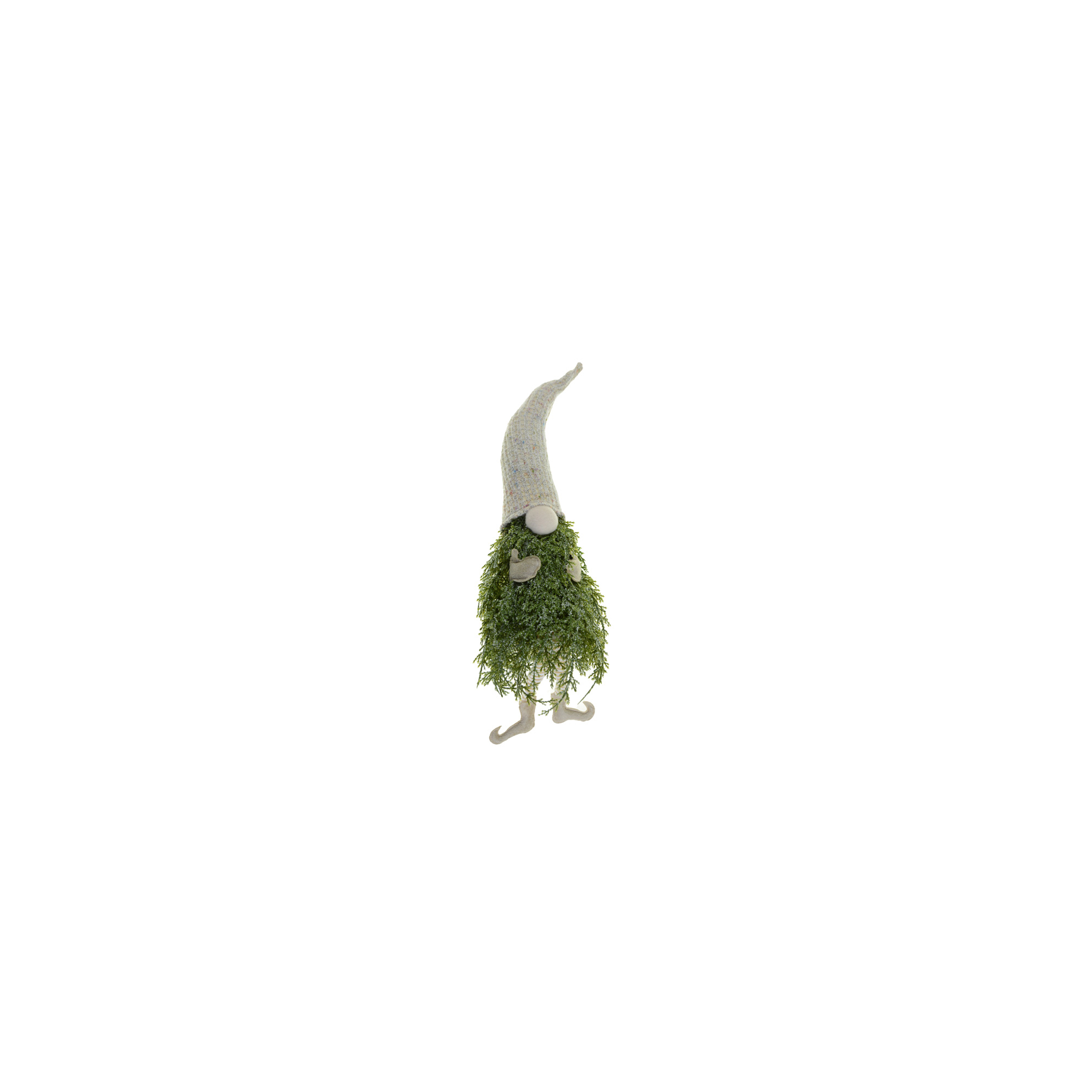 Figura orrmanó fenyőszakállal 54CM lógólábú arany/zöld