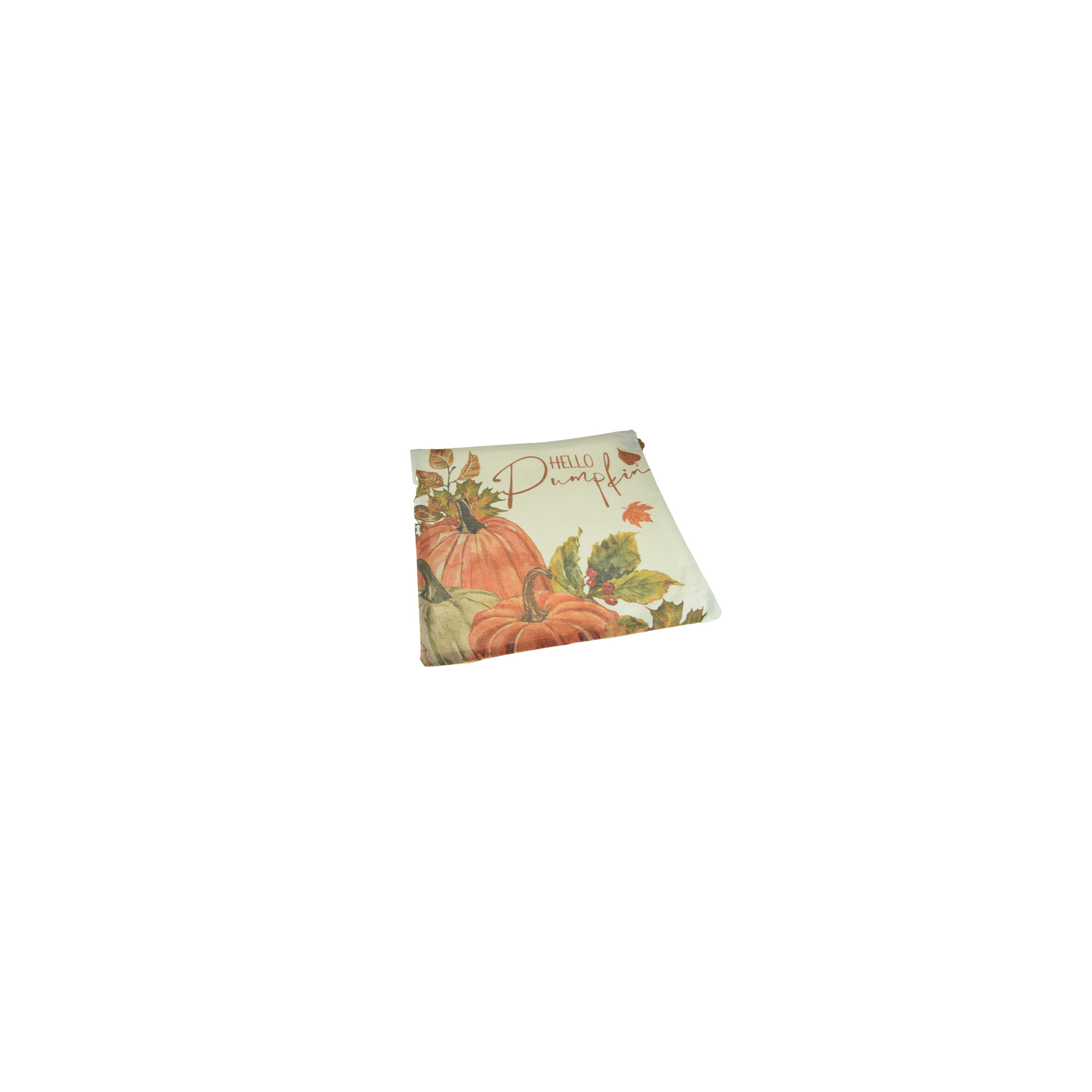 Párnahuzat textil hello pumpkin 40*40cm fehér/narancs