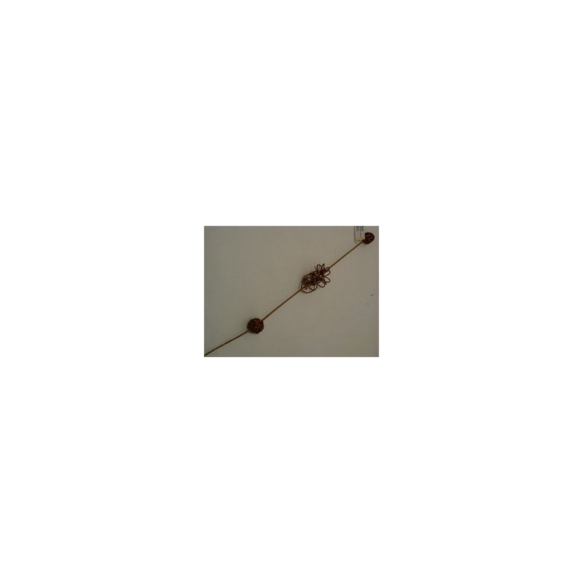 Pick rattan gömb/csavart 70cm glitteres barna