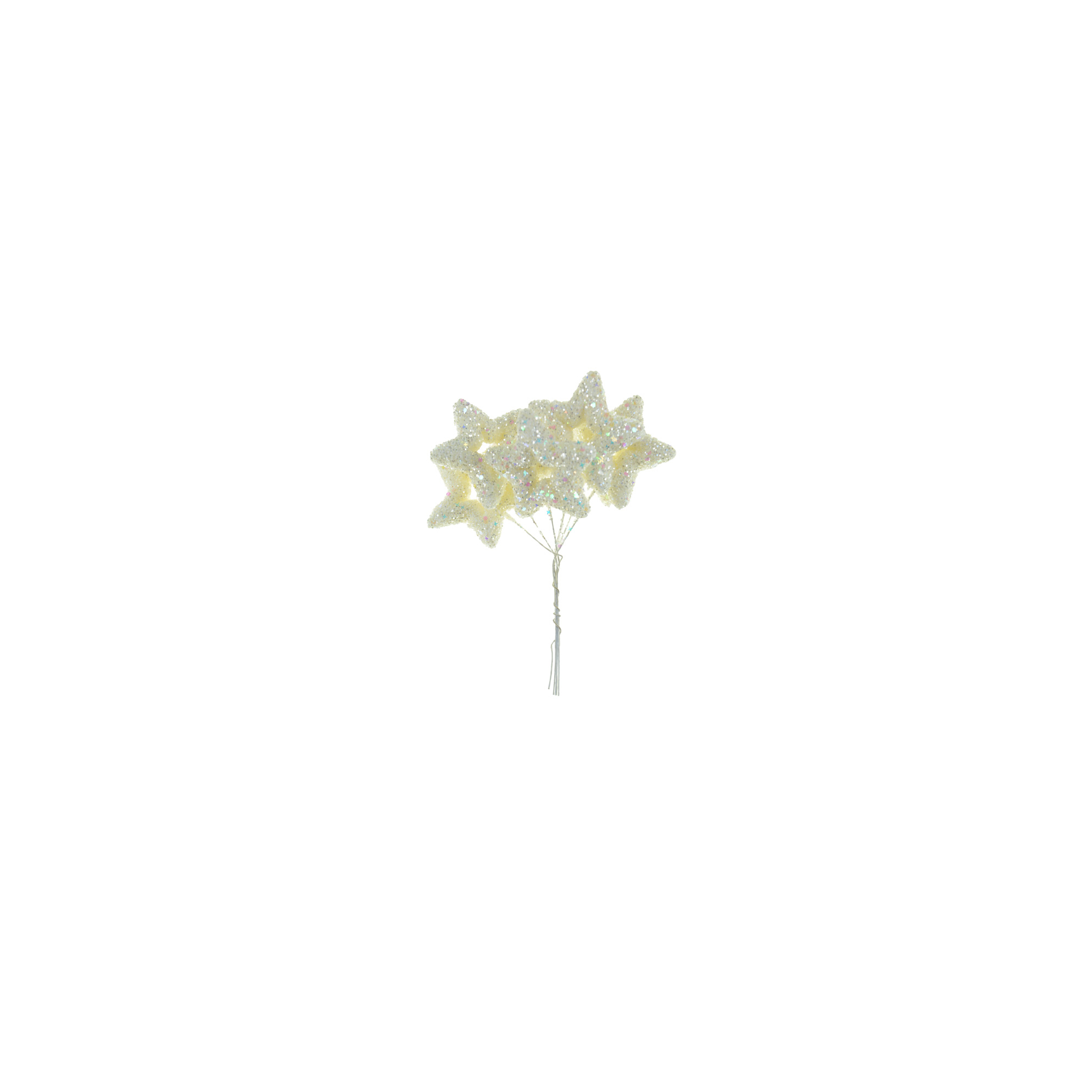 Pick ág csillagos 18CM több ágú fehér