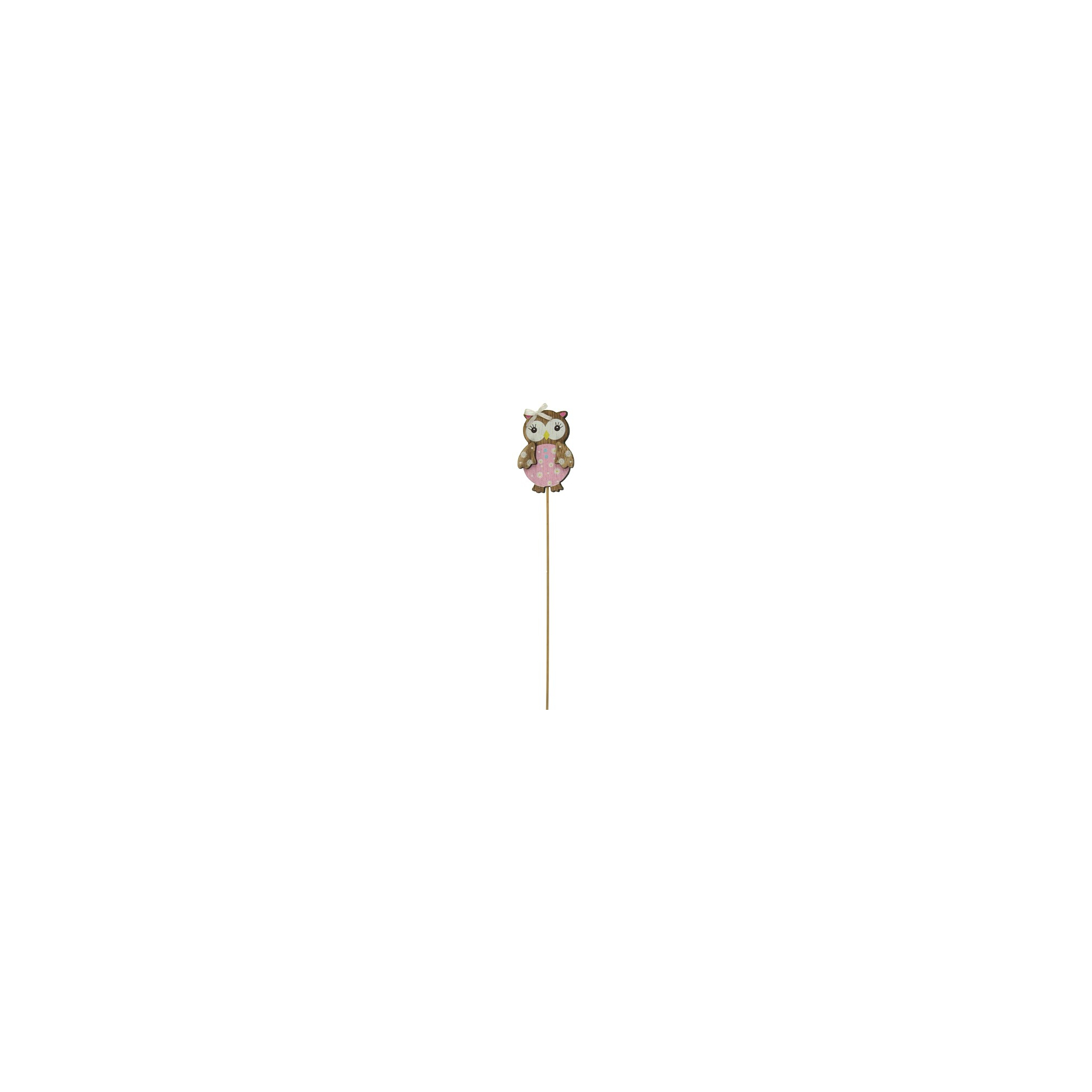 Pick bagoly fa 5,5*7,5cm rózsaszín