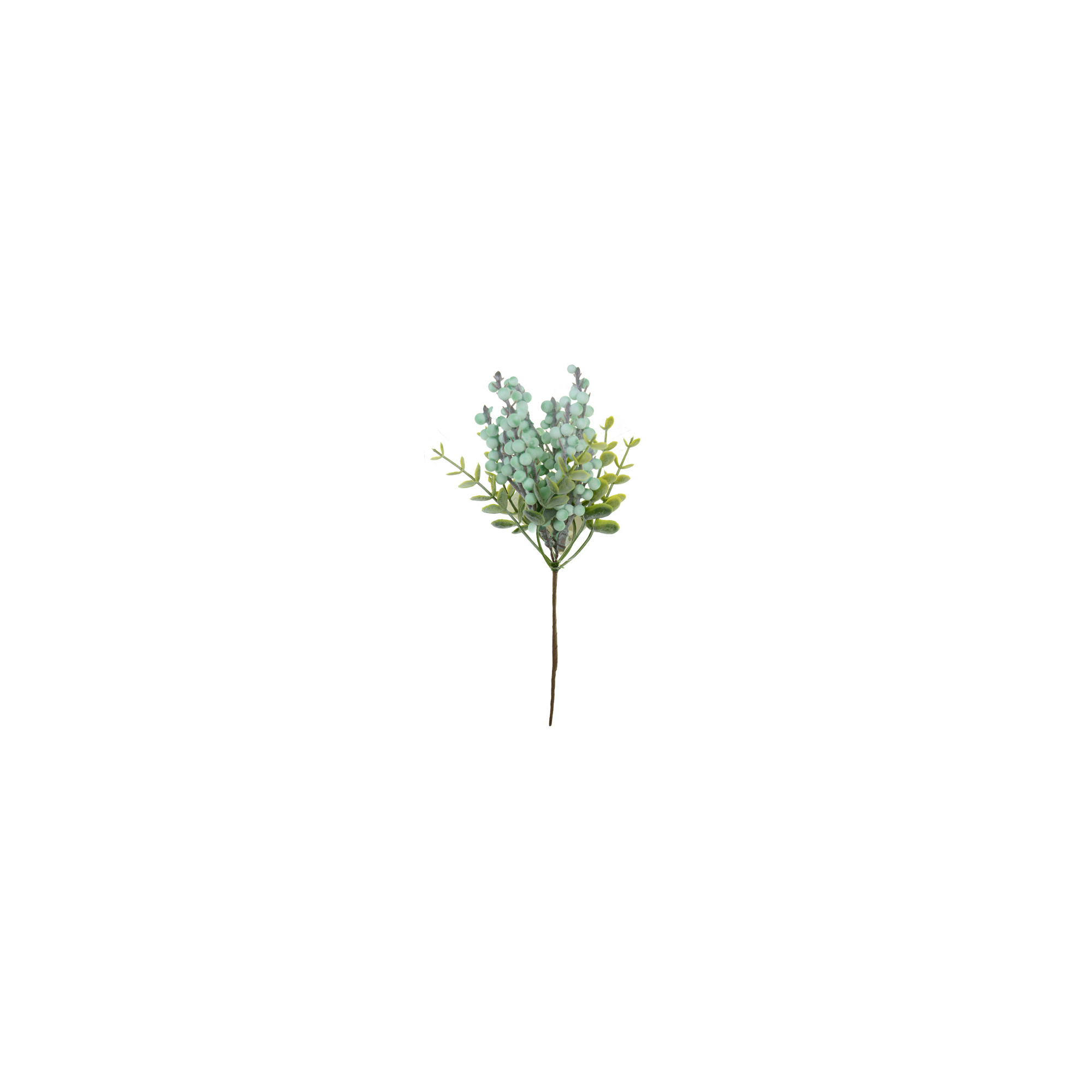 Pick bogyós ág 22cm fehér/zöld