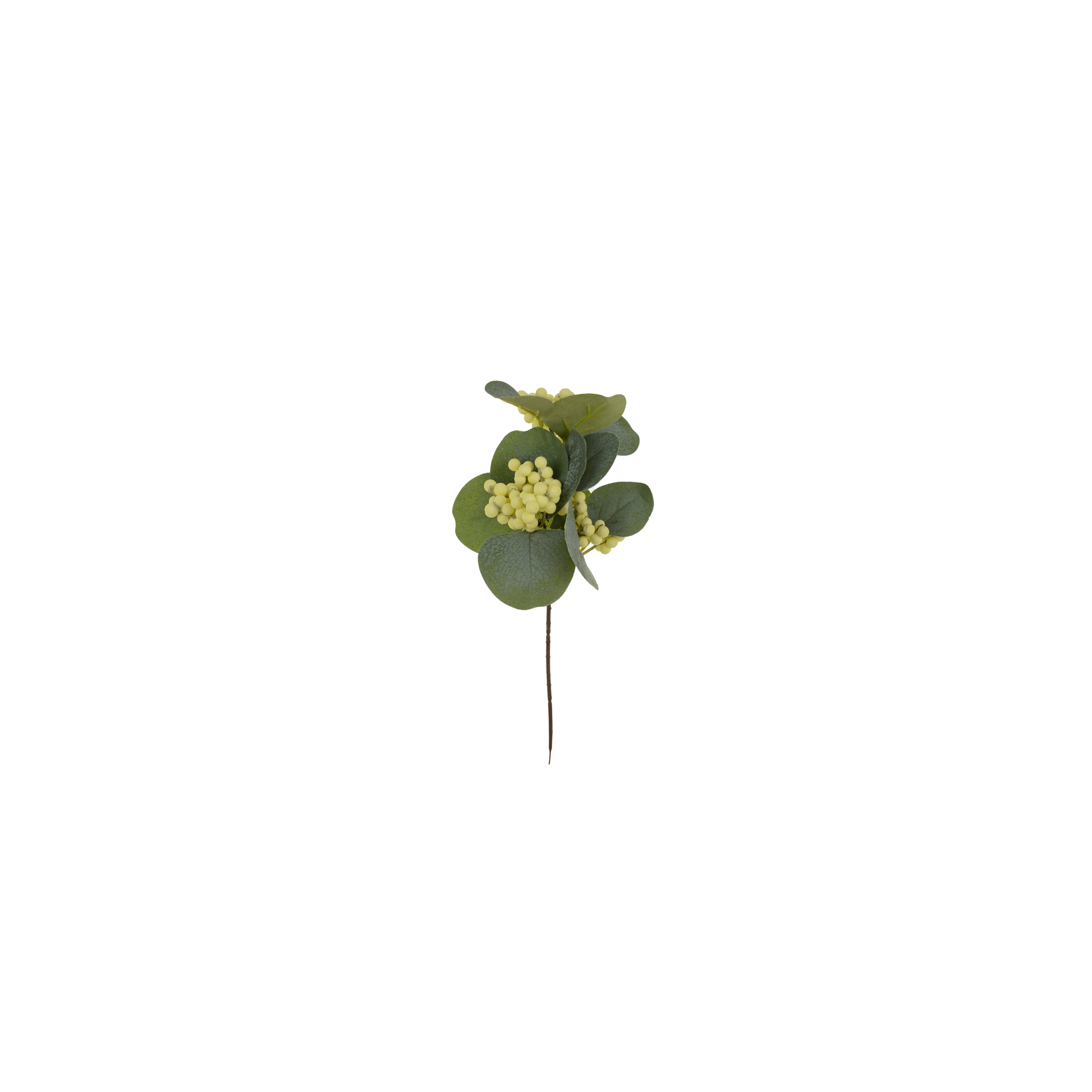 Pick bogyós ág 32cm sárga/zöld