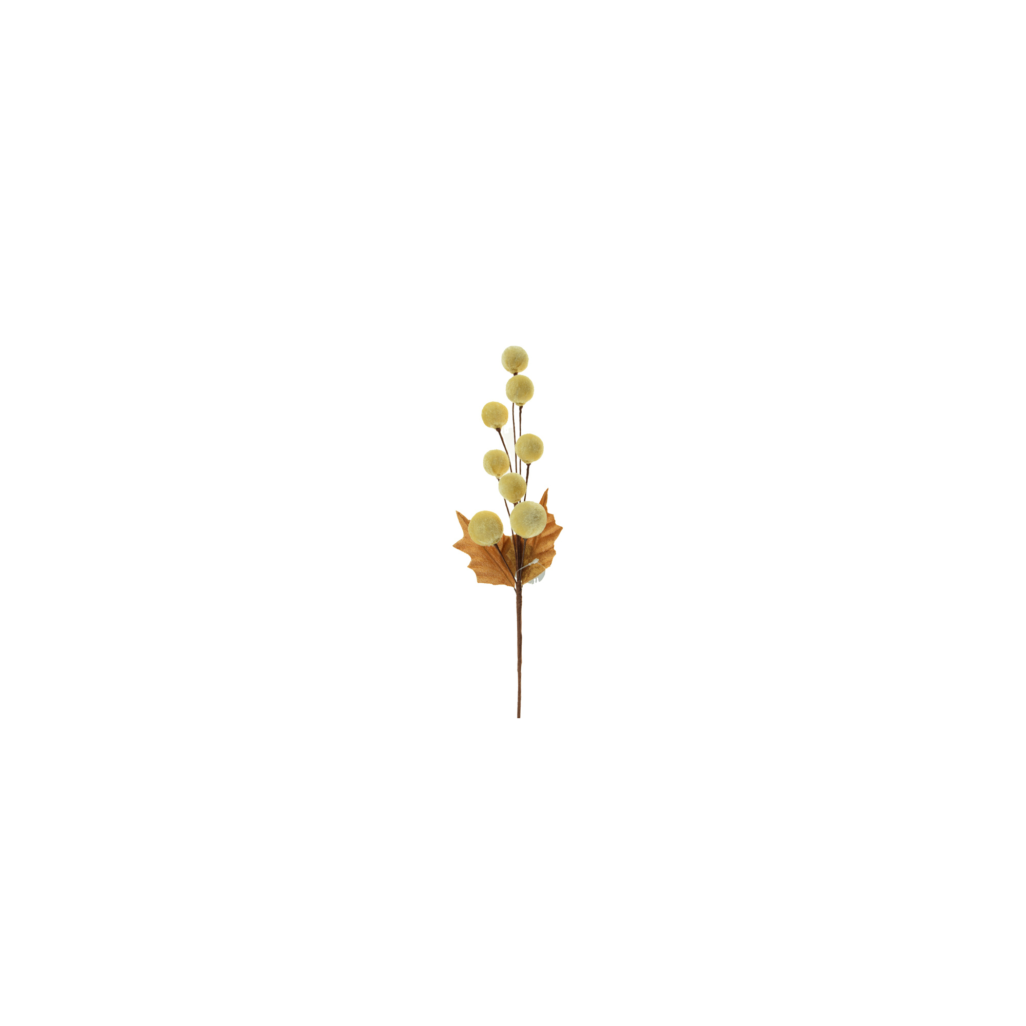 Pick bogyós ág 41cm sárga