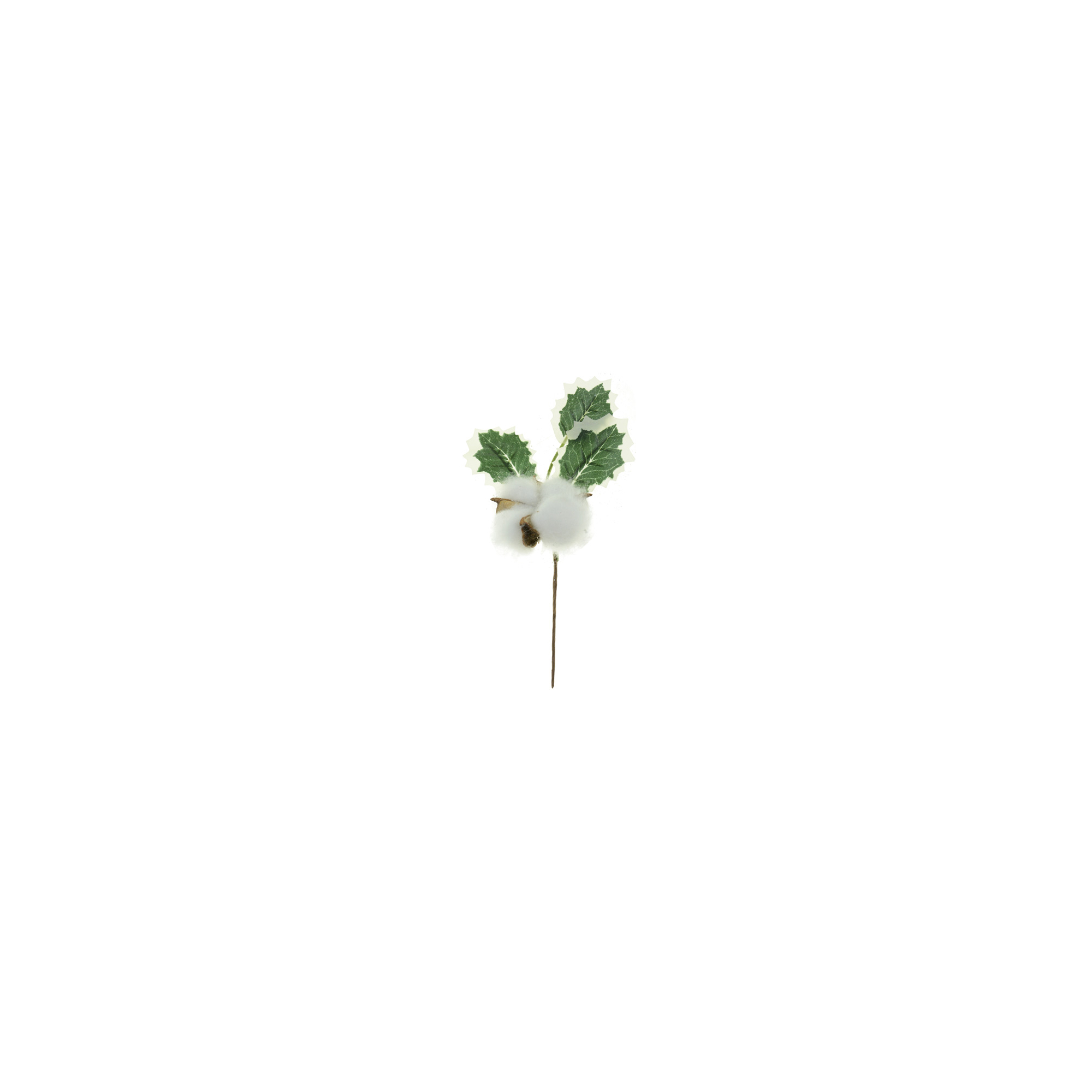 Pick fagyal ág bogyós 21CM fehér/zöld