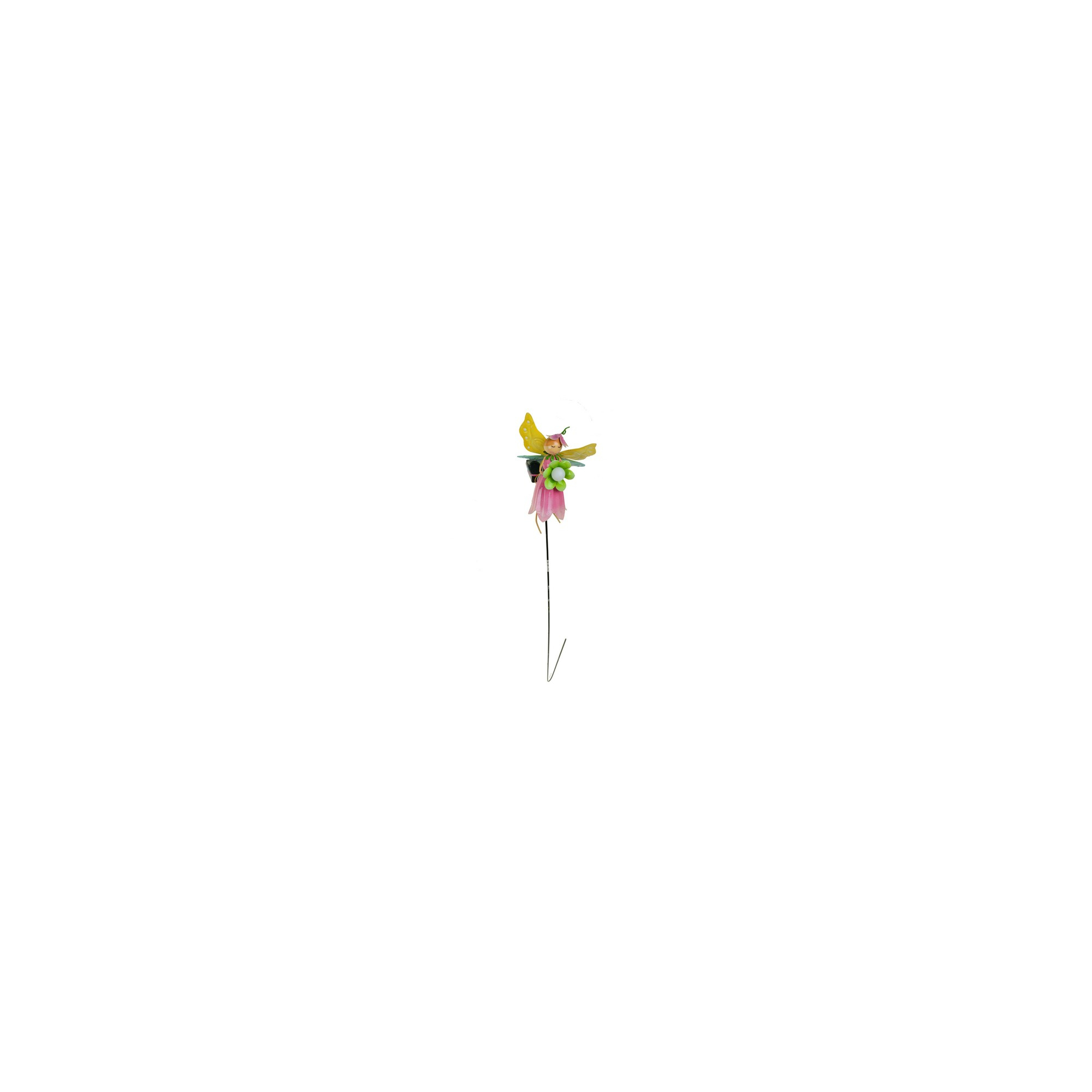 Pick fém tündér 10*9*18 cm napelemes rózsaszín