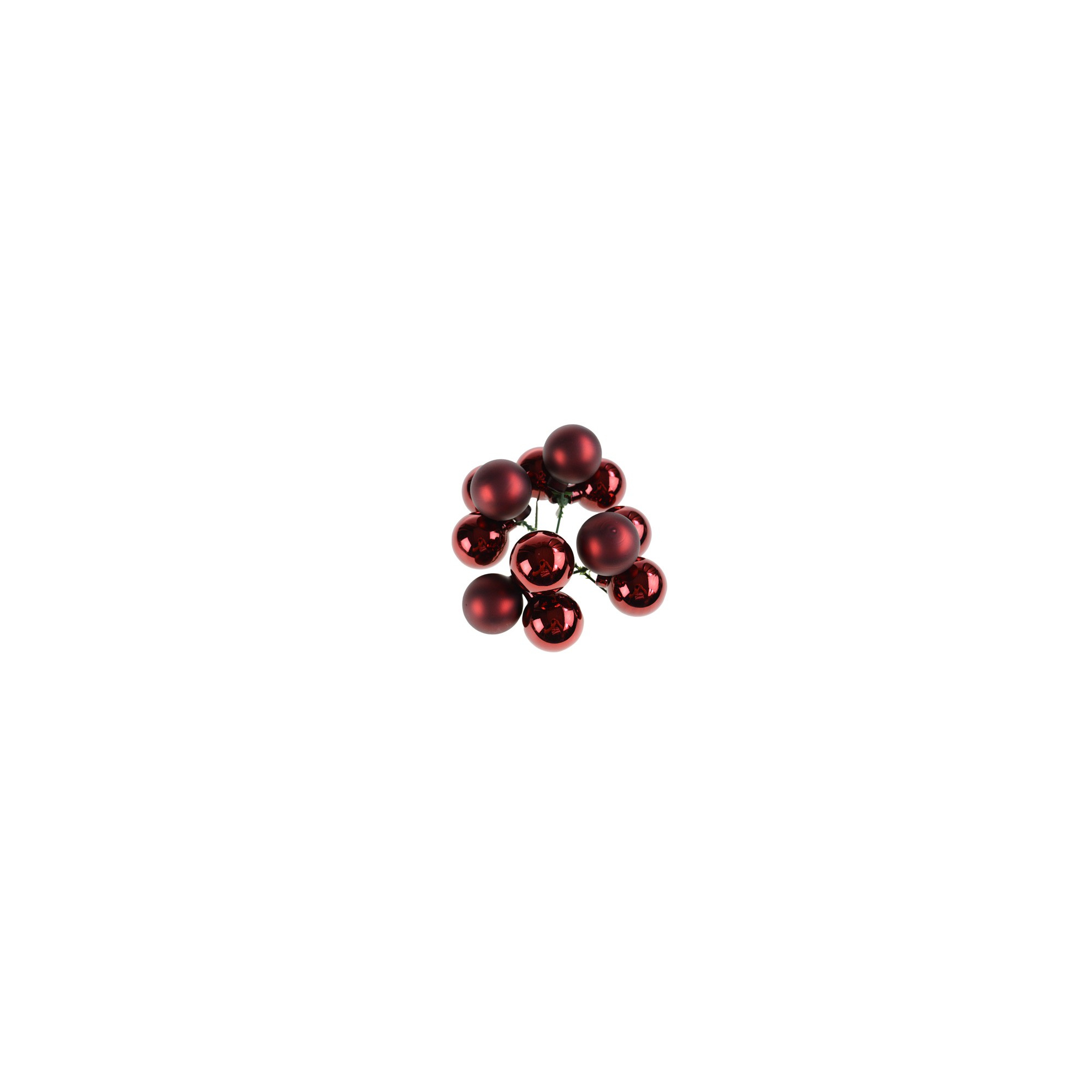 Pick gömb üveg D4cm 3dbos s/10 mix bordó