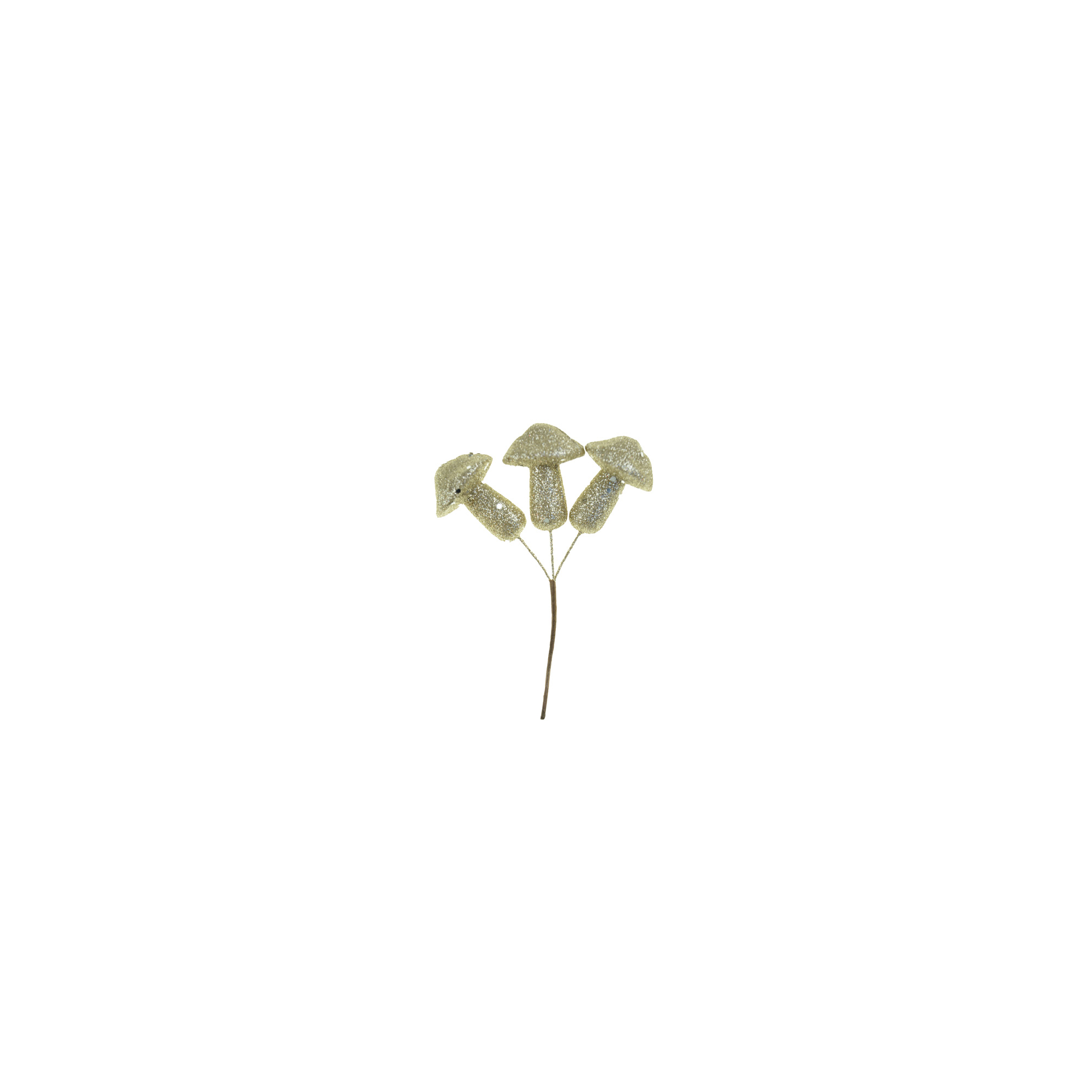 Pick gomba 3as 15CM glitteres arany
