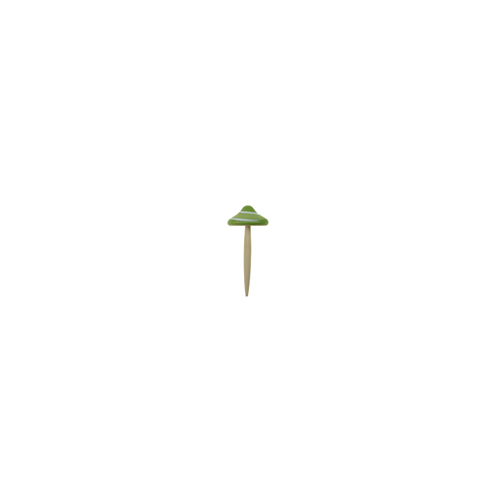 Figura gomba fa leszúrható 9.5*4.2*4.2cm zöld