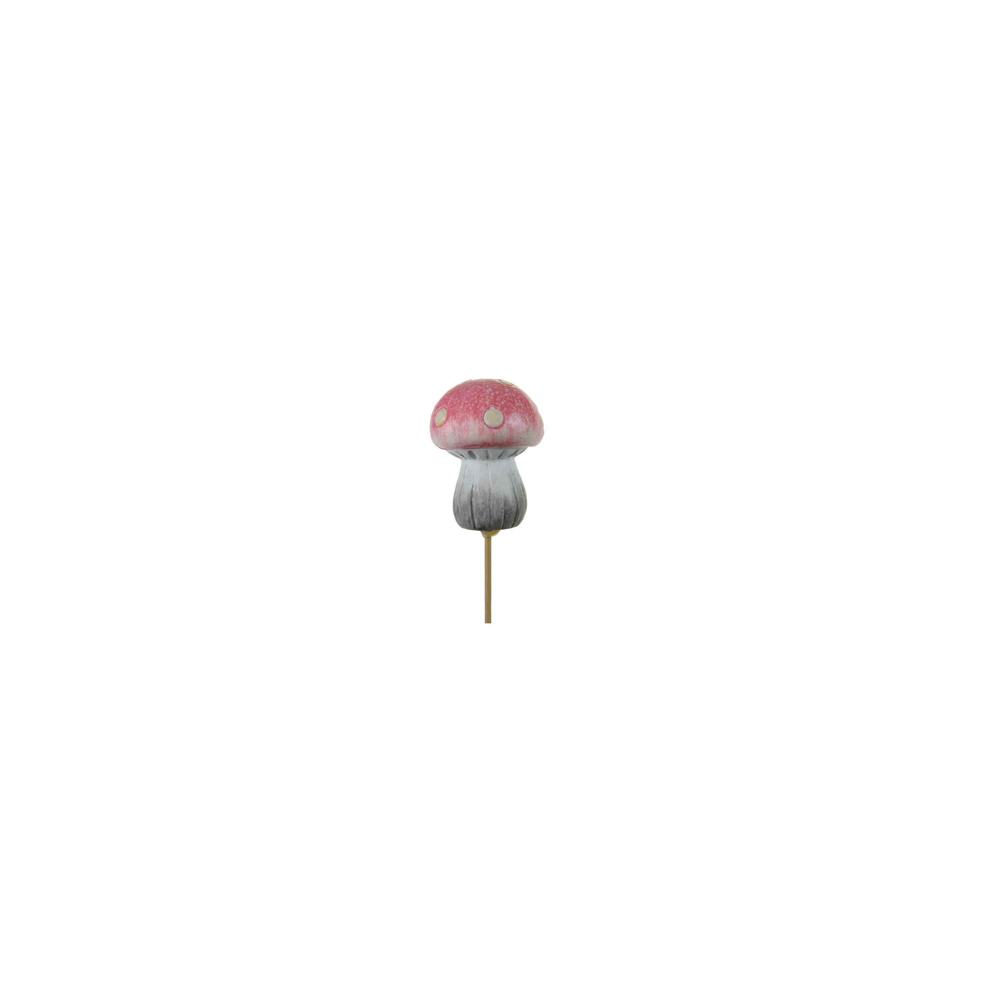 Figura gomba kerámia leszúrható 5.3*5*7cm rózsaszín