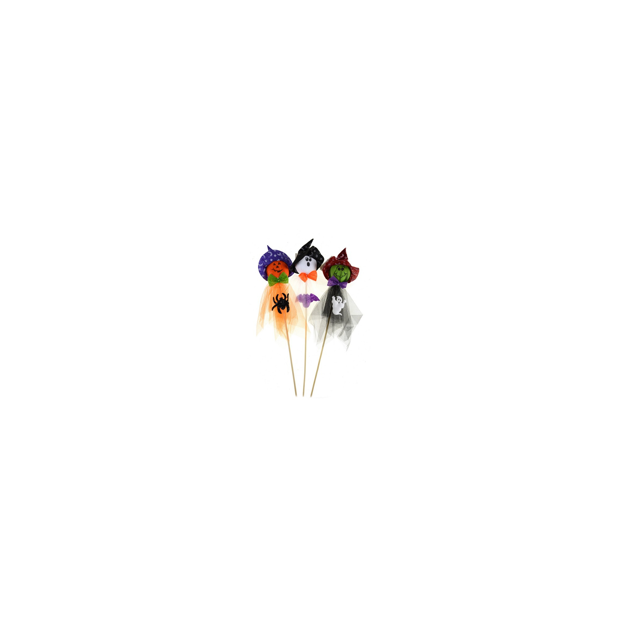 Pick Halloween figura textil/hungarocell 40cm többféle fehér/narancs/fekete