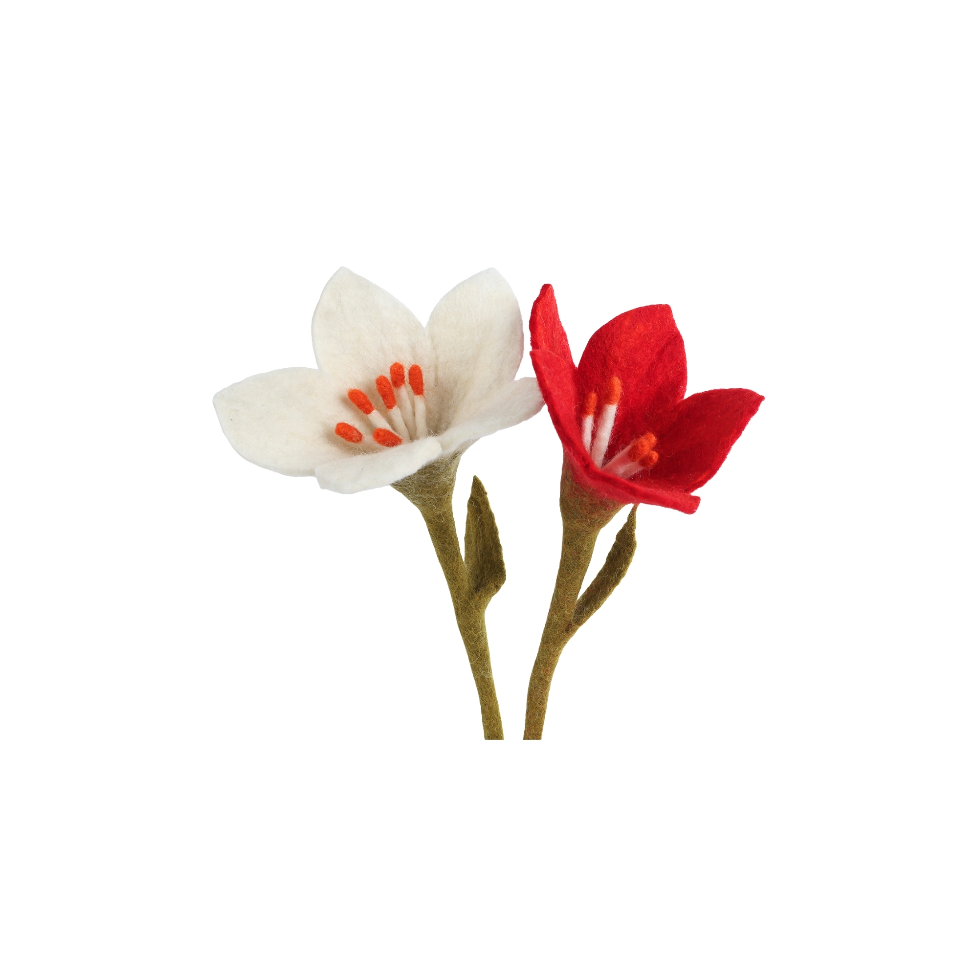 Pick liliom filc 34cm 2féle fehér/piros