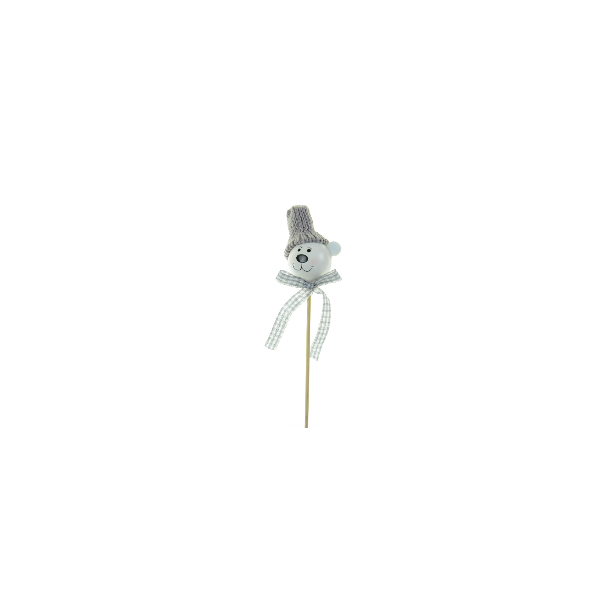 Pick maci fej 7*20cm sapival szürke
