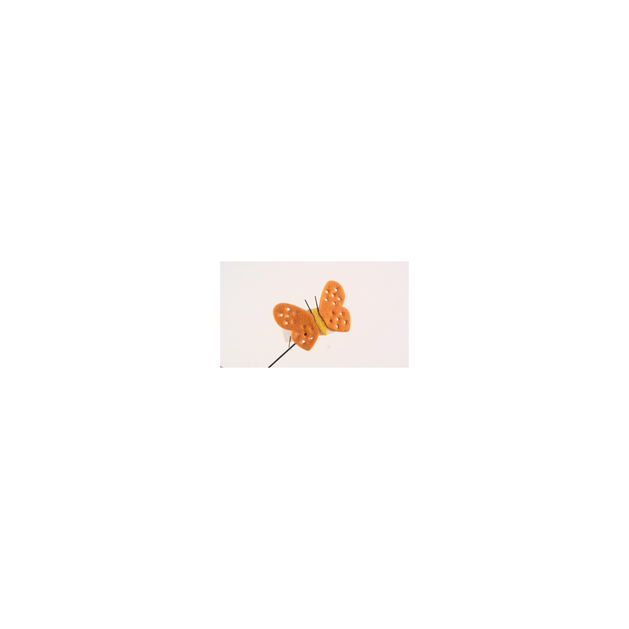 Pick pillangó filc 6,5cm narancs