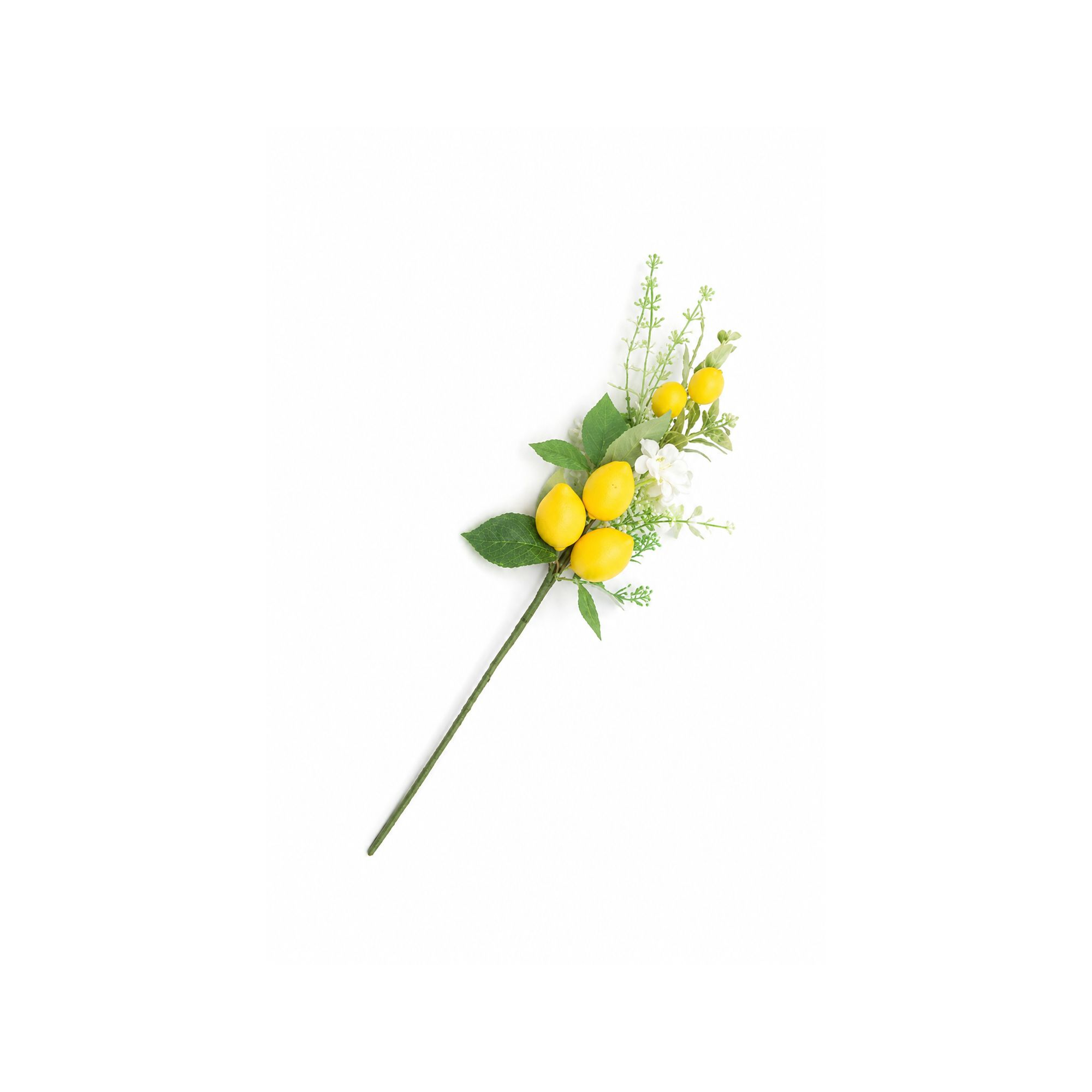 Pick selyemvirág citrom 49cm zöld/sárga