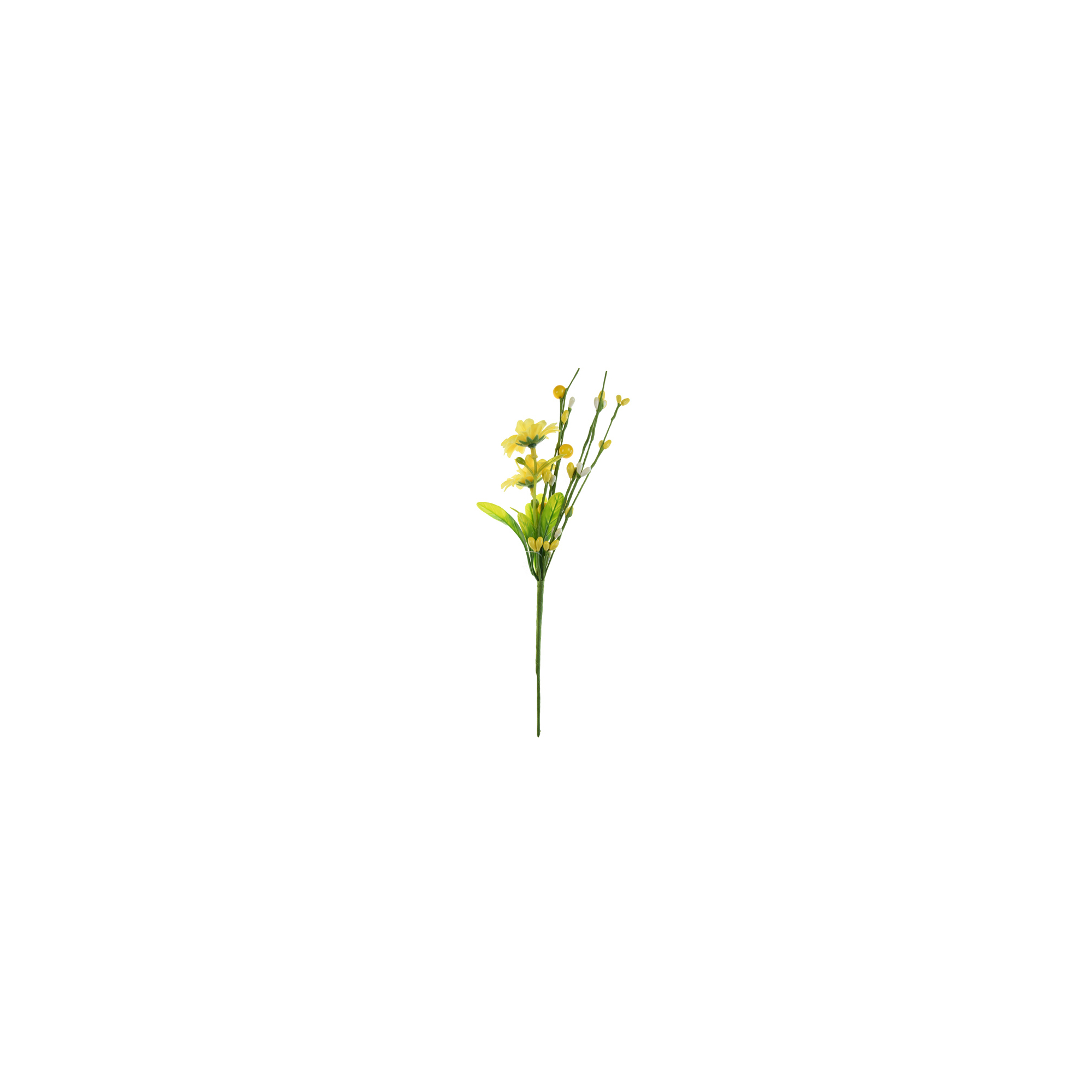 Pick selyemvirág százszorszép 26cm sárga
