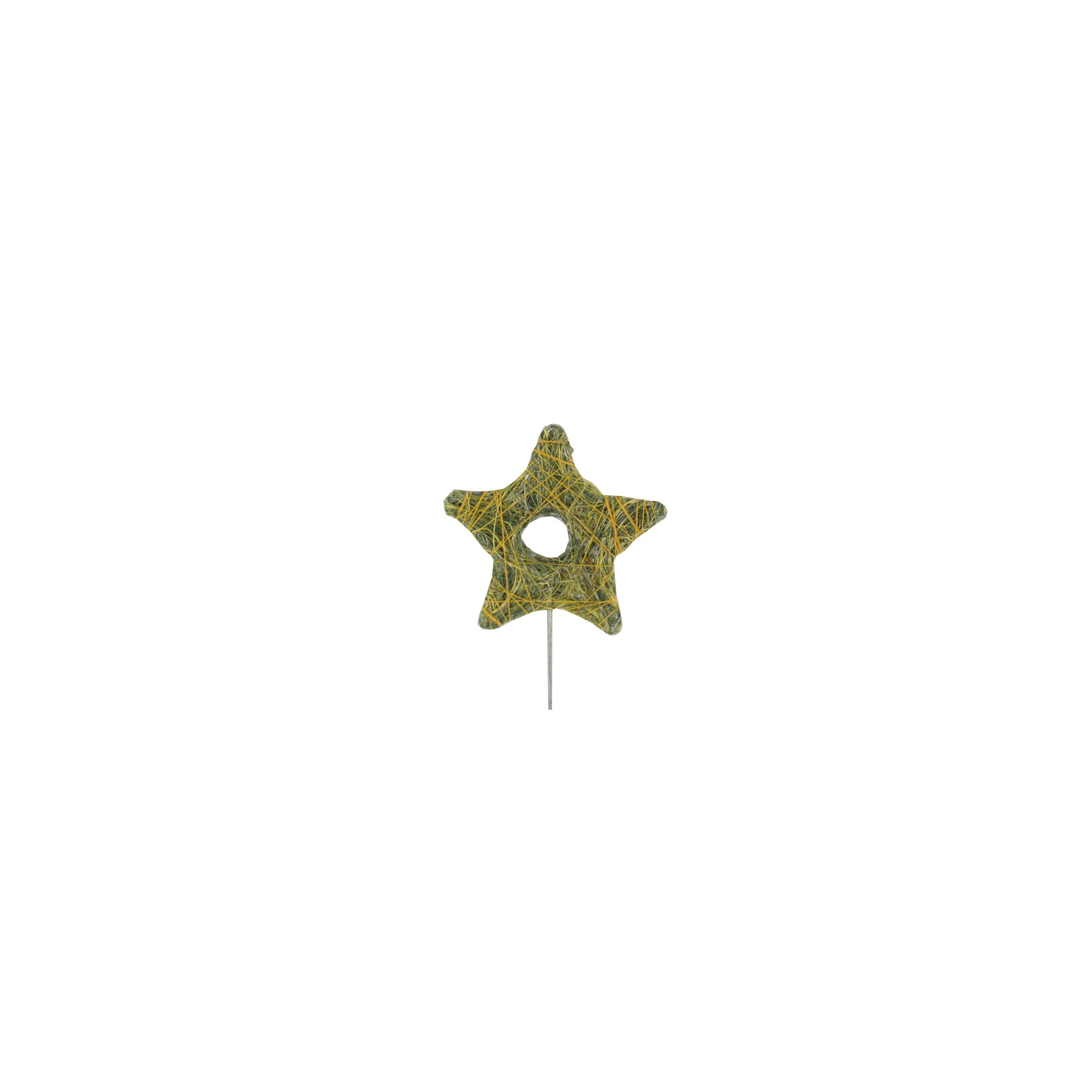 Pick csillag sisal/drót s/6 sárga