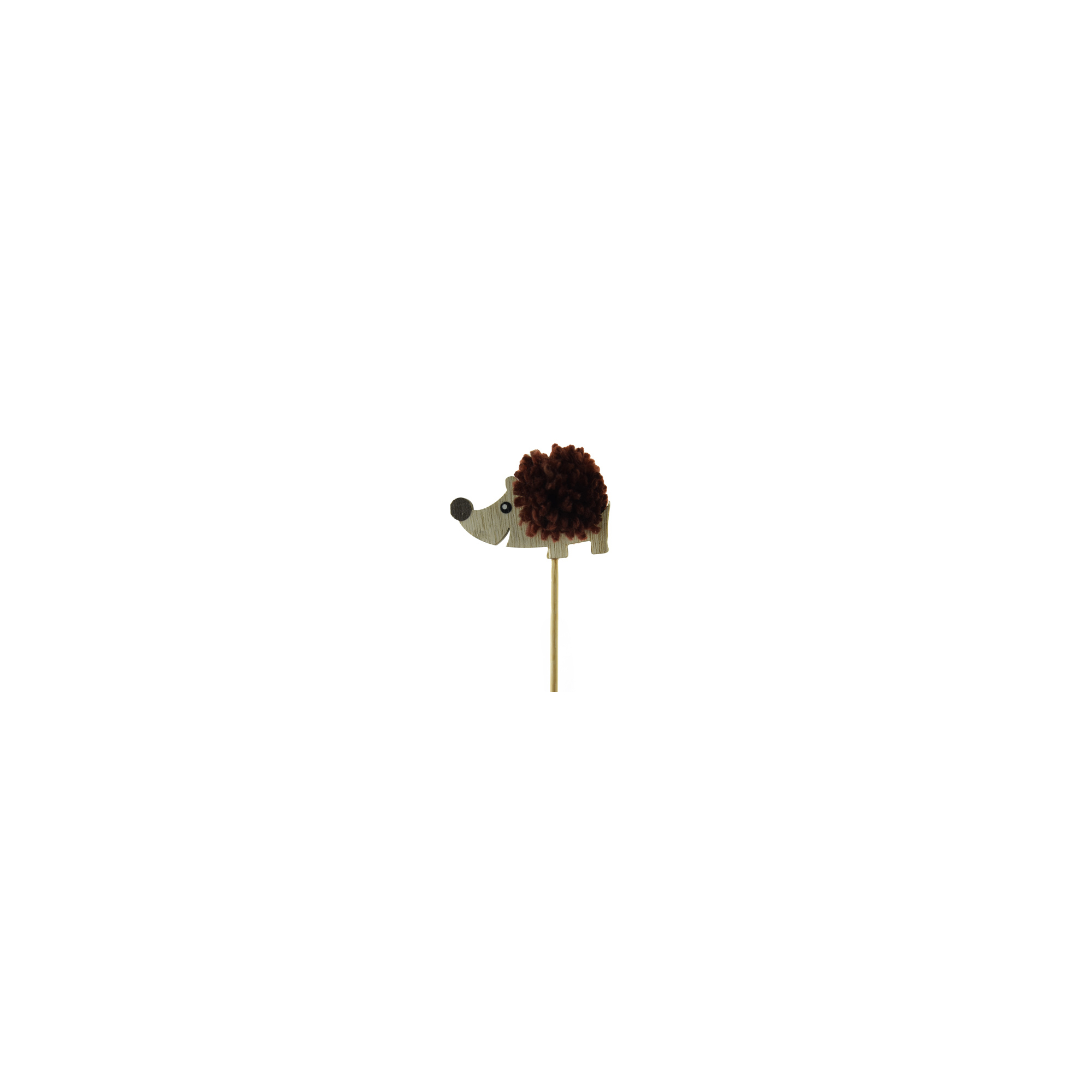 Pick süni fa 6.5*3cm+50cm barna