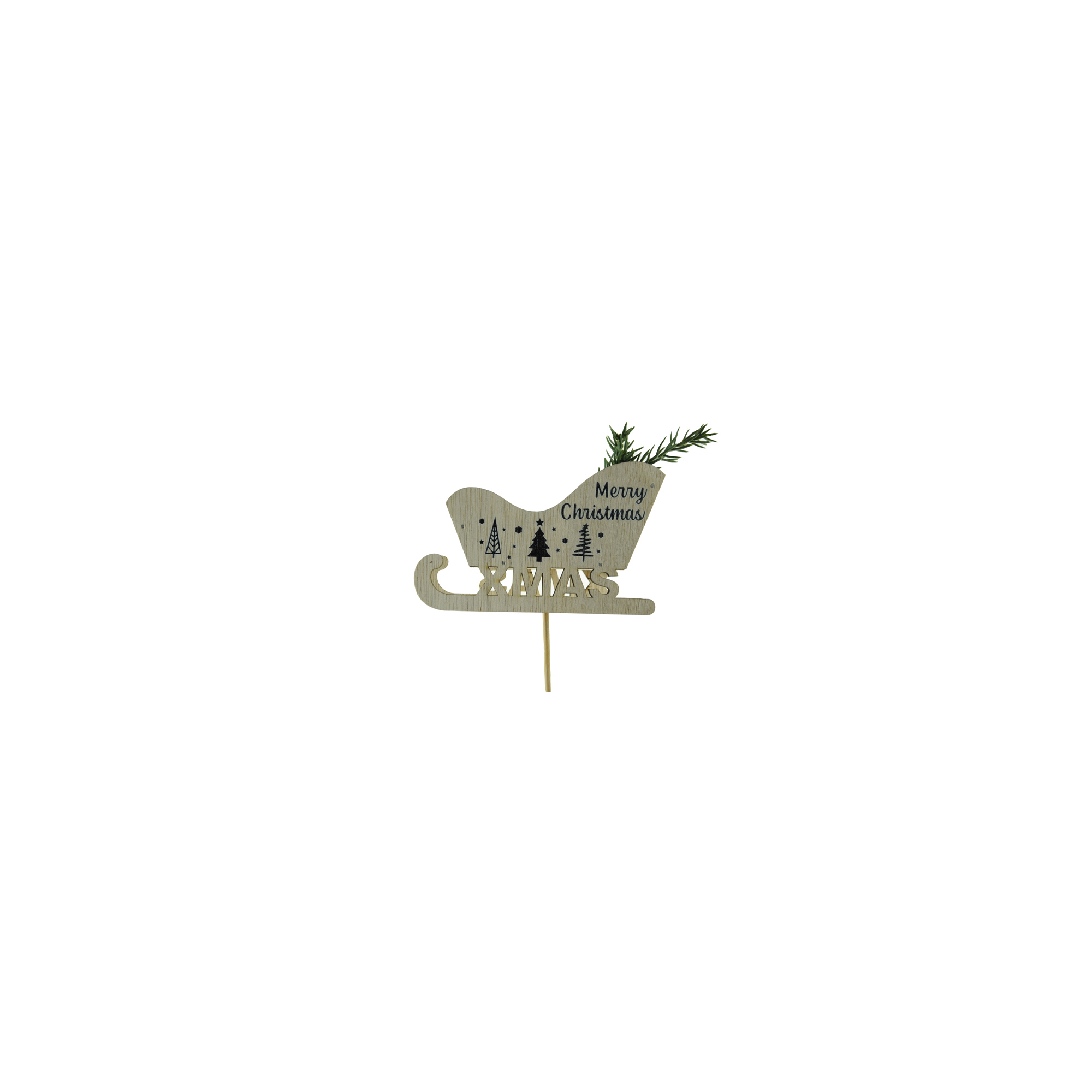 Pick szán fa 12*4*7cm+50cm natúr