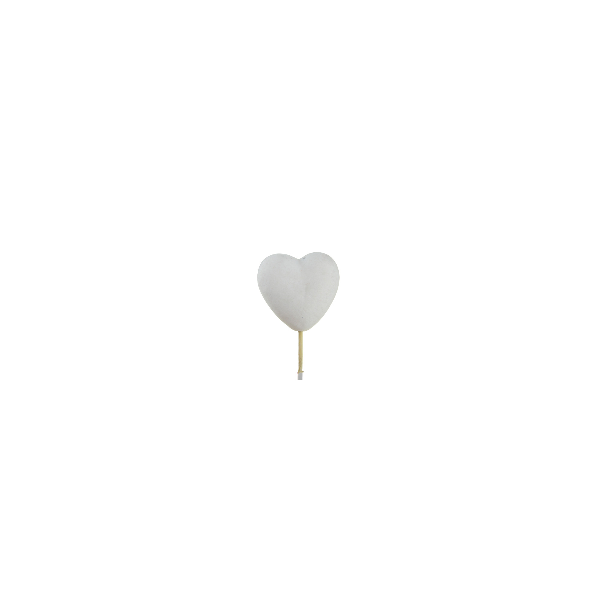 Pick szív hab 7cm fehér
