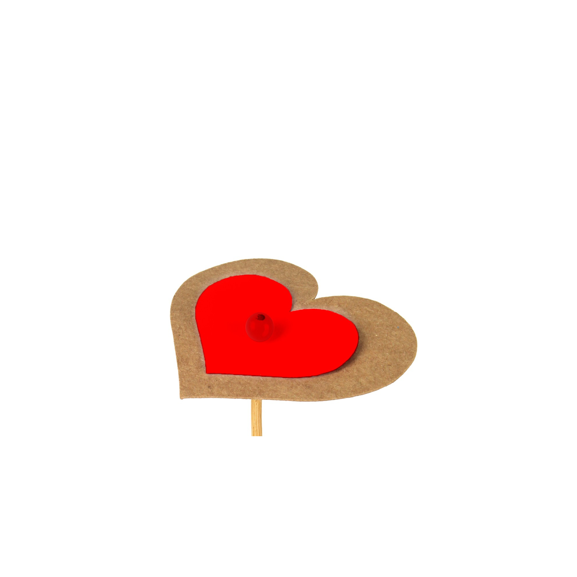 Pick szív papír 50cm piros