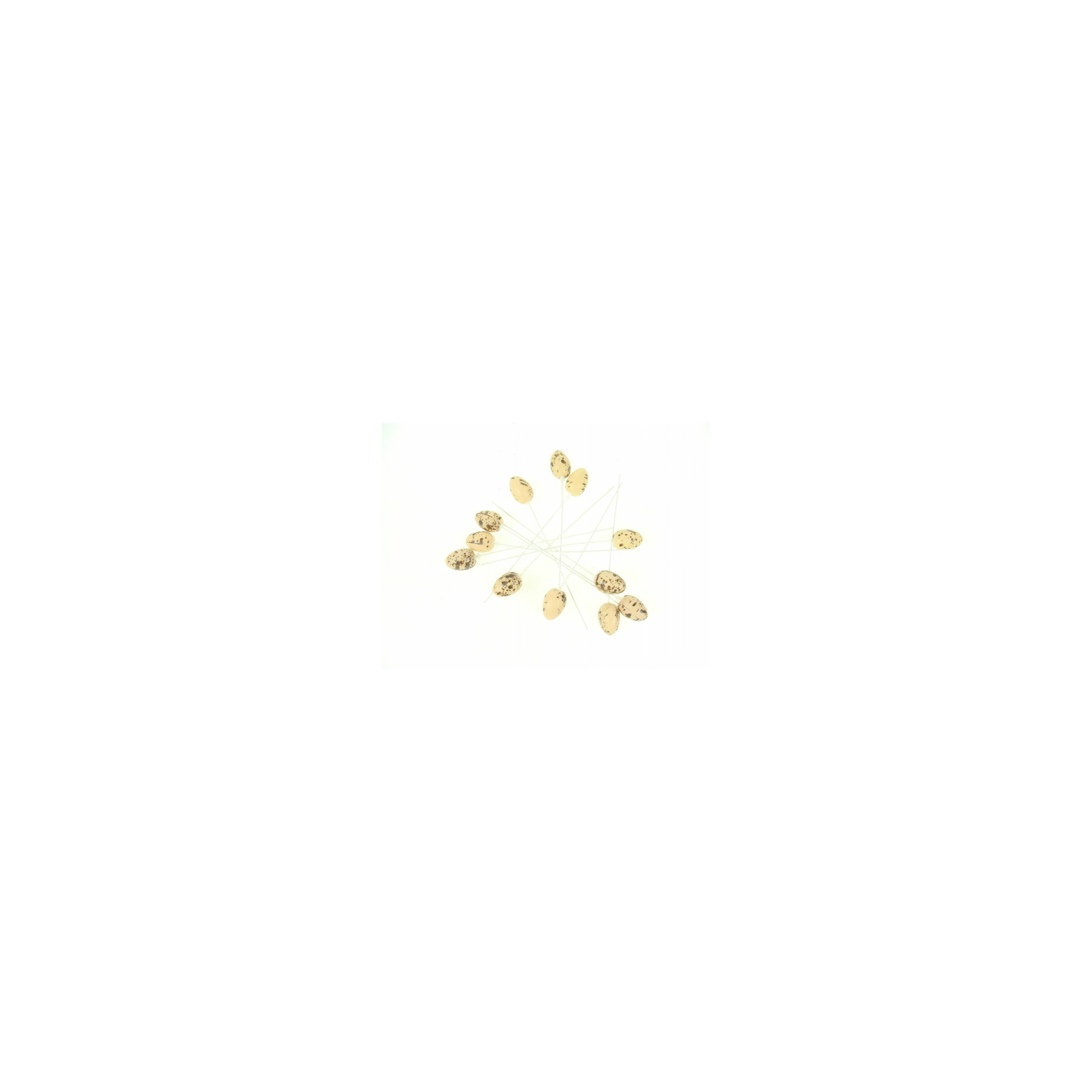 Pick tojás műanyag pöttyös 15cm s/12 natúr Zmrst