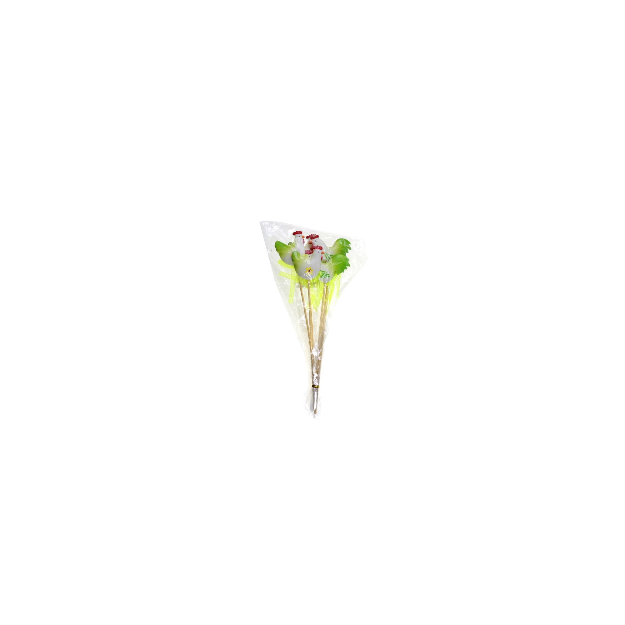 Pick tyúkanyó műanyag 4*6cm s/6 zöld/fehér/piros