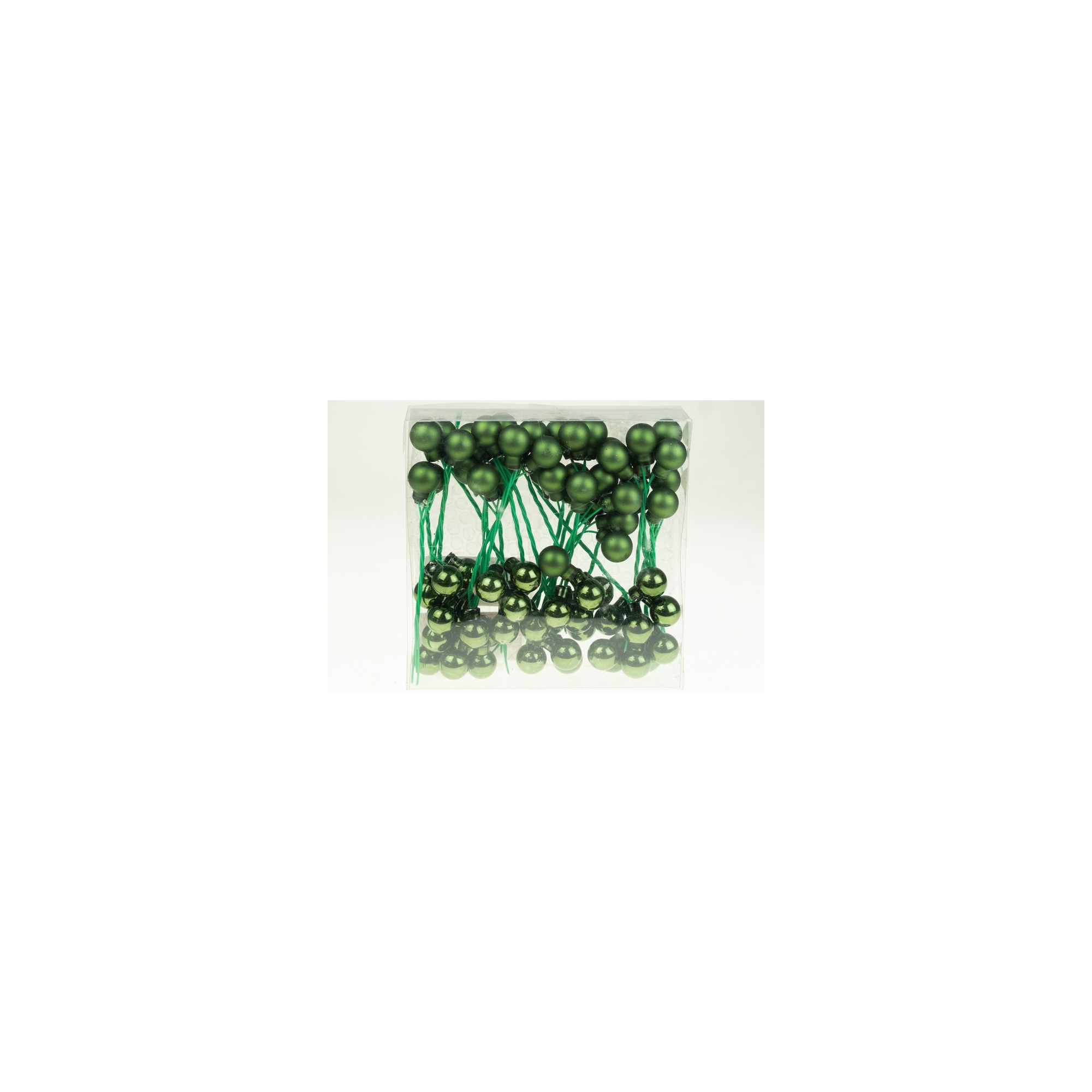 Pick üveggömb 1,5cm s/72 zöld mix