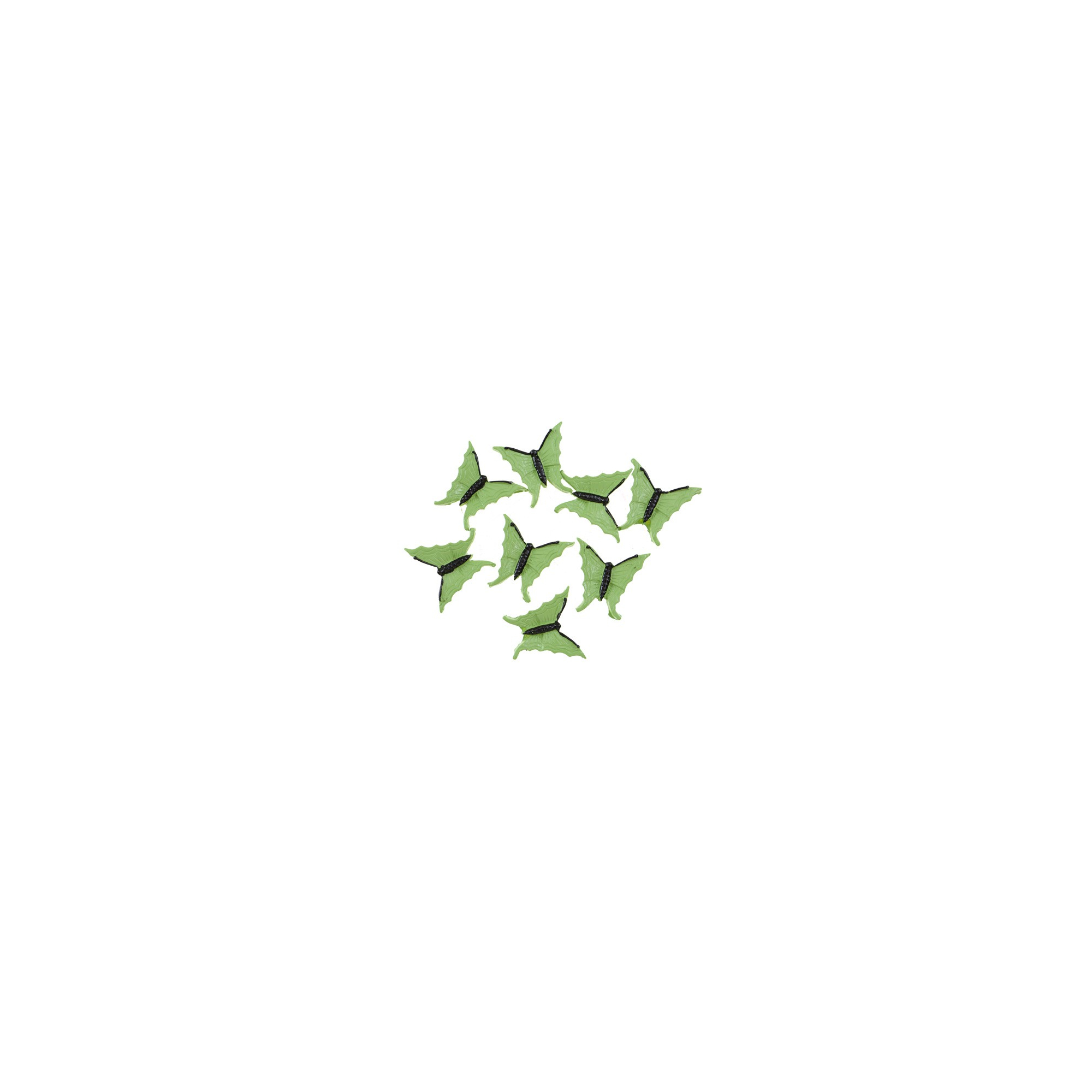 Pillangó poly 2,7cm s/8 zöld