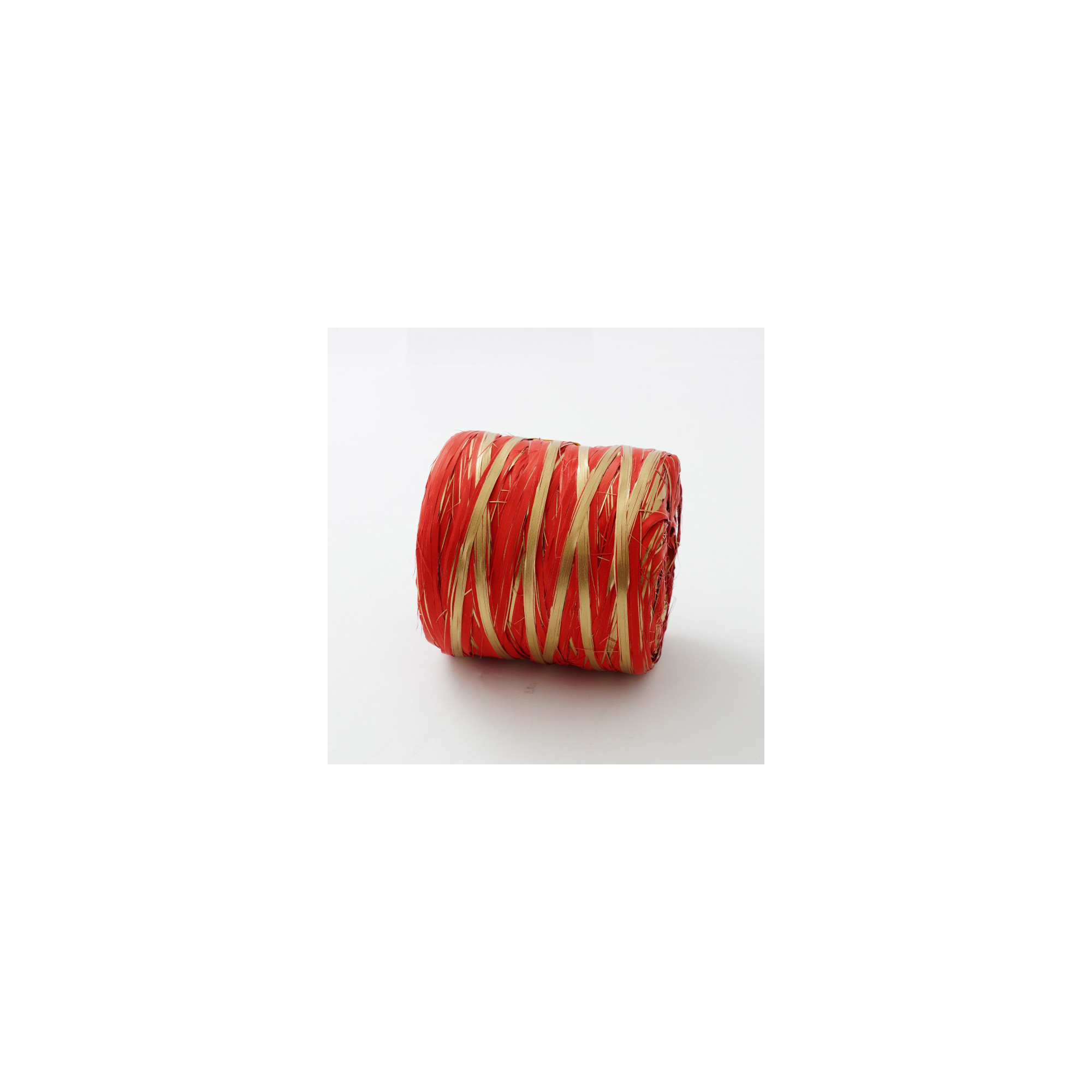 Raffia tekercsben 1/200 arany/piros