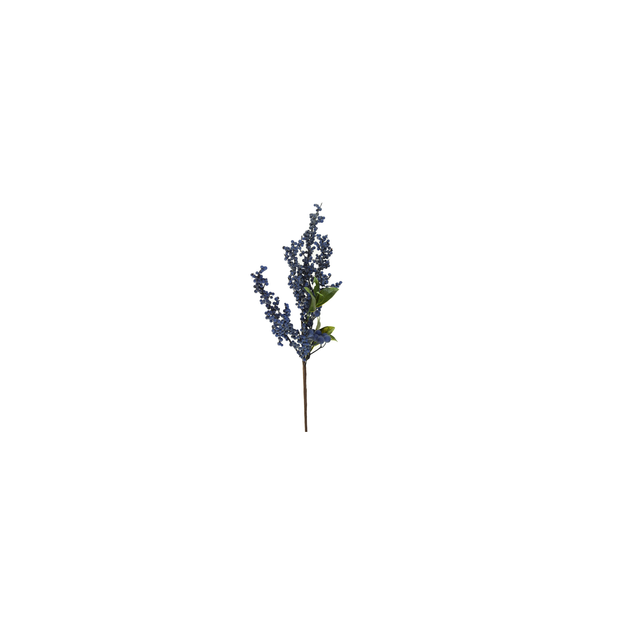 Selyemvirág áfonyaág 47cm lila