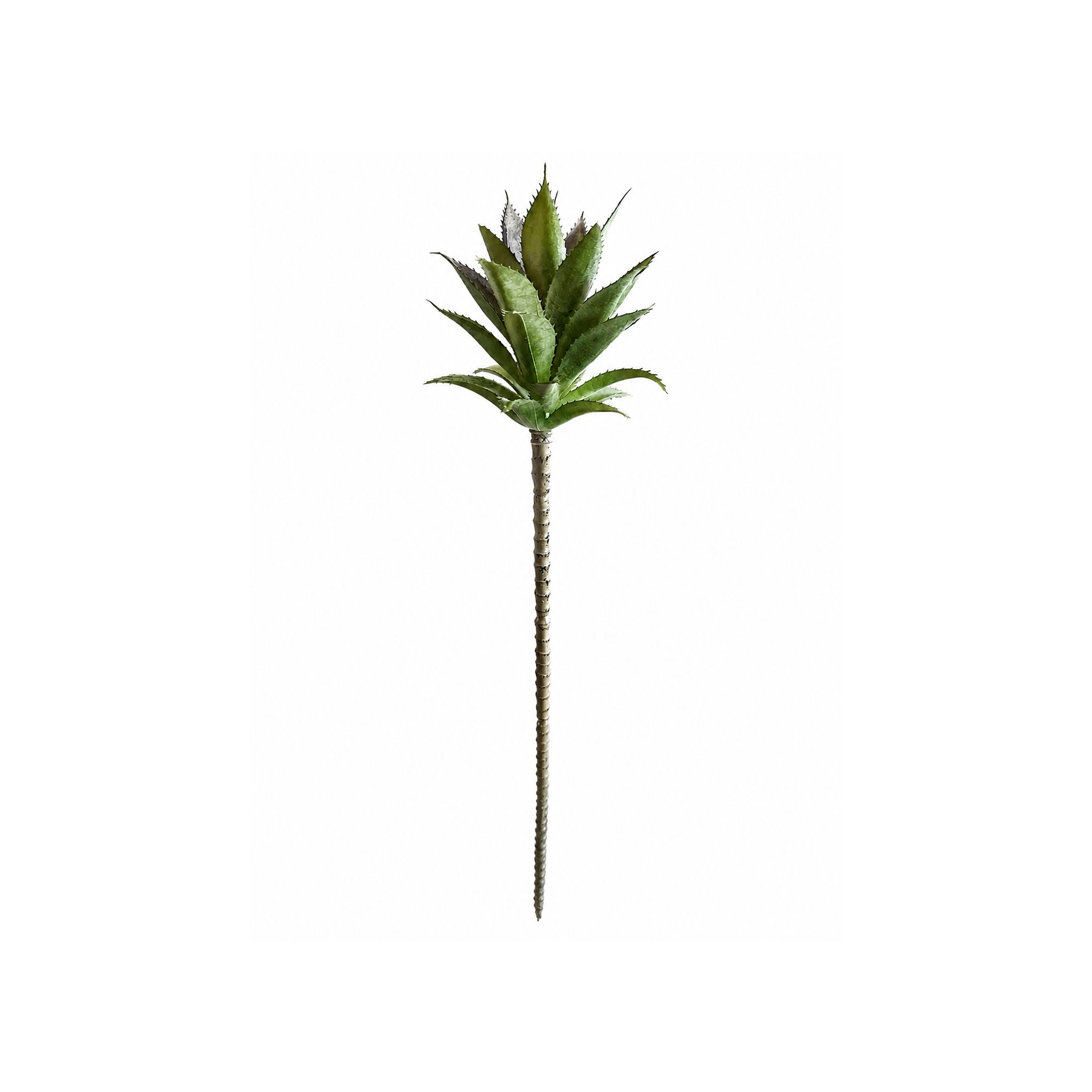 Selyemvirág aloe 46cm zöld/lila