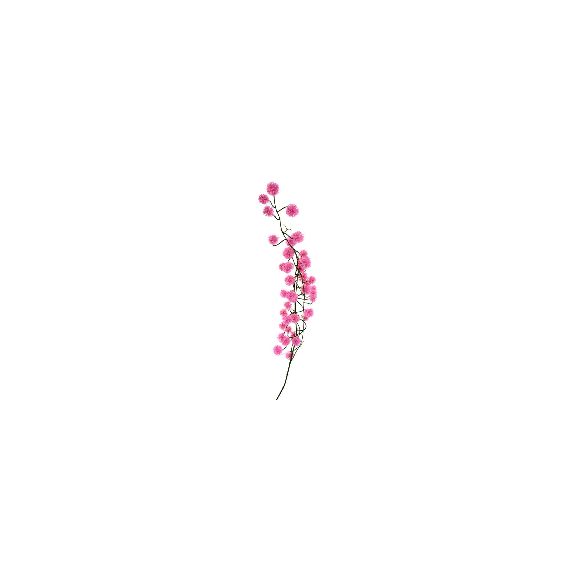 Selyemvirág bogáncs ág 106 pink