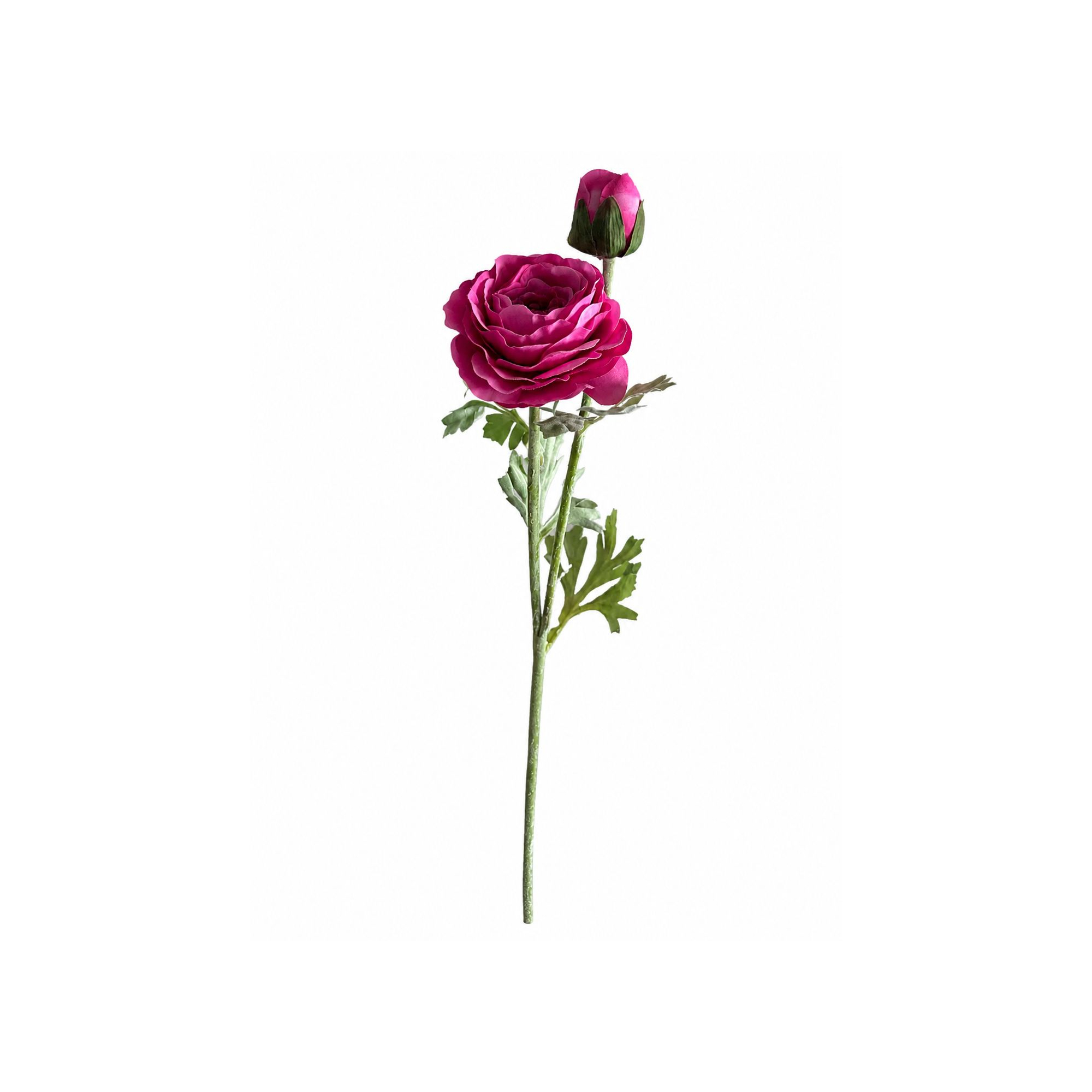 Selyemvirág boglárka 63cm pink