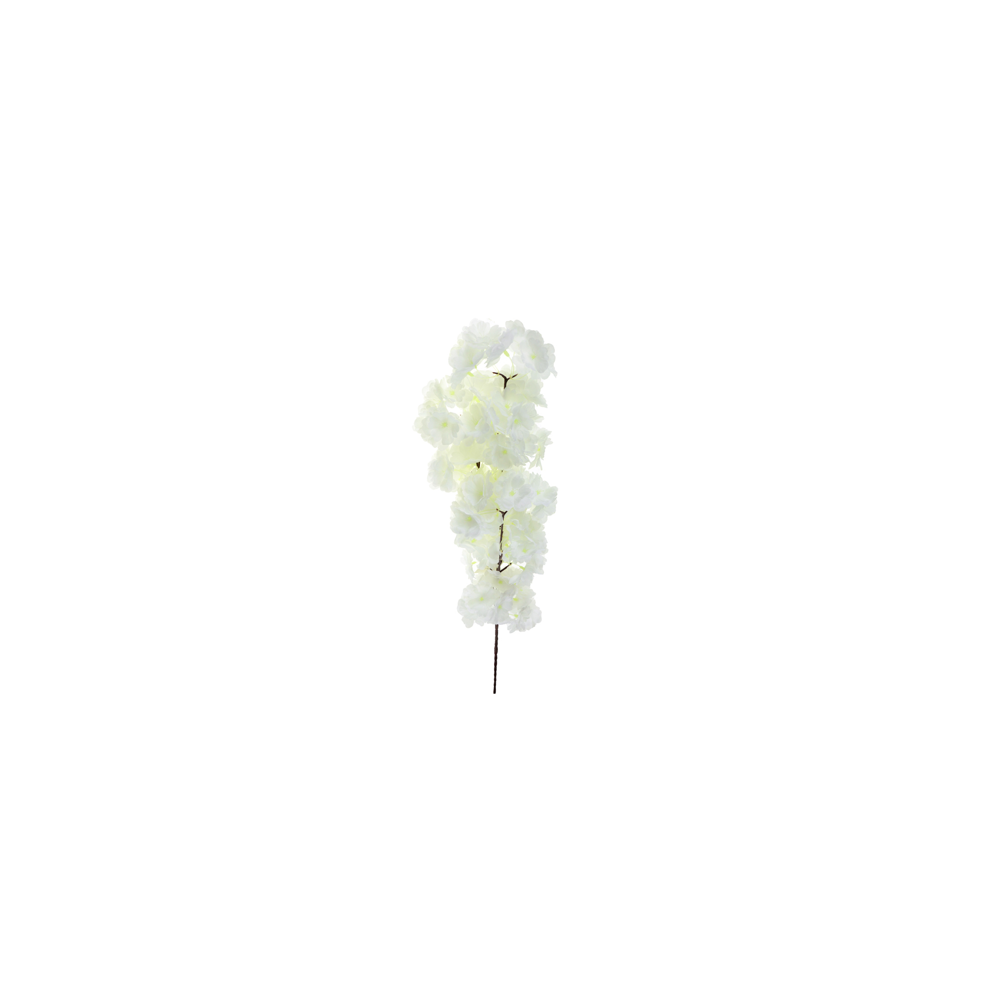 Selyemvirág cseresznye ág 95cm fehér