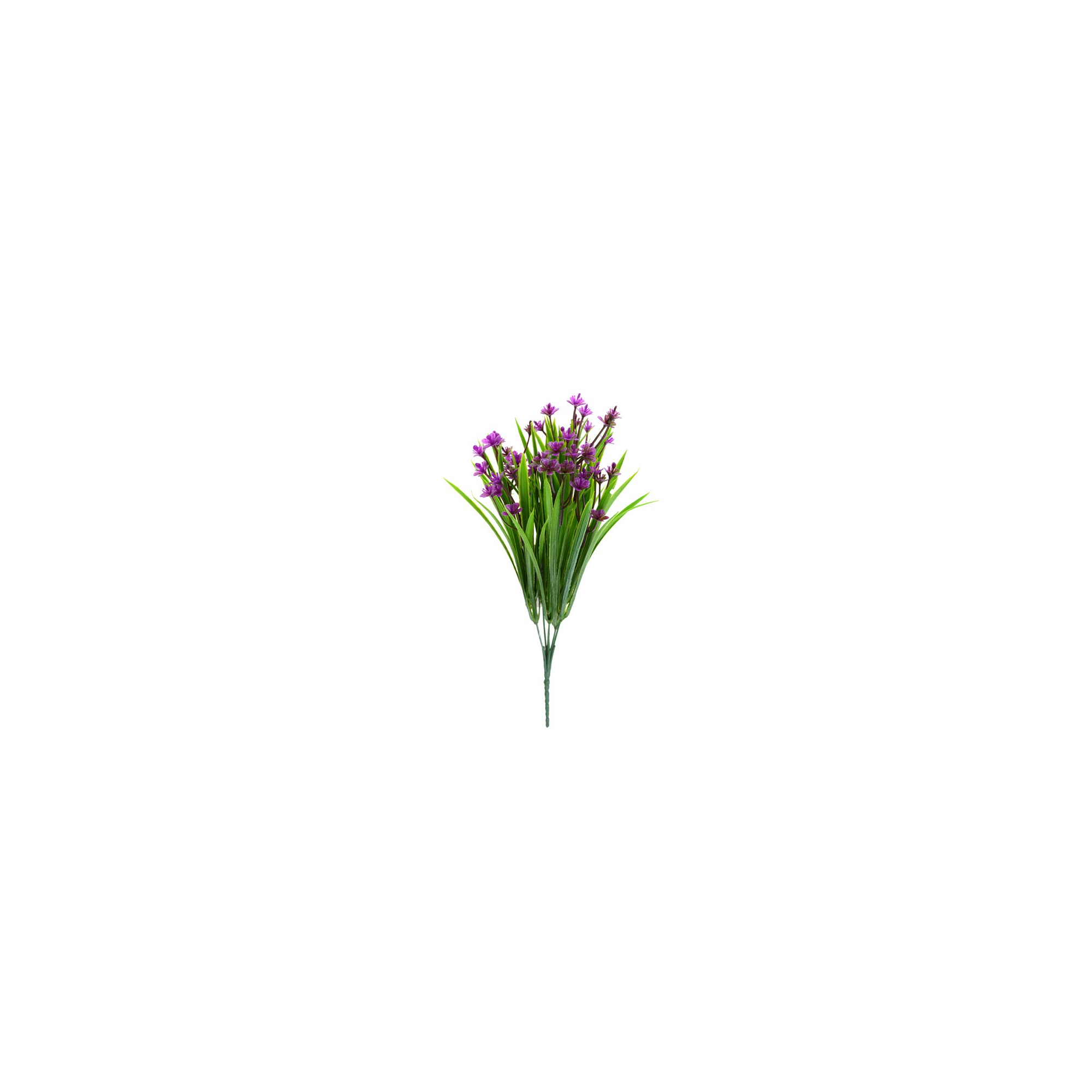 Selyemvirág csokor 27 cm díszfűvel s.lila