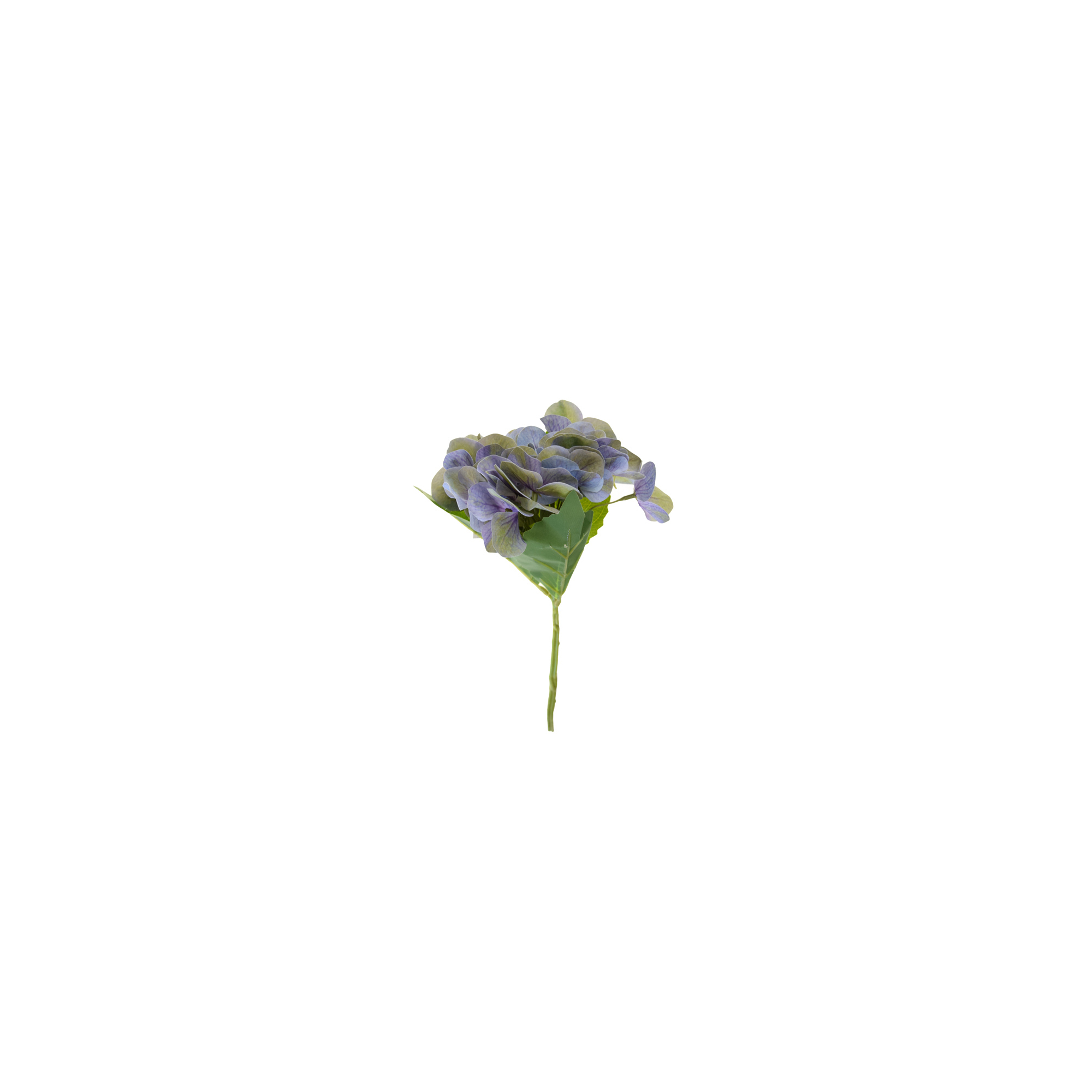 Selyemvirág hortenzia csokor 35cm kék/sárga