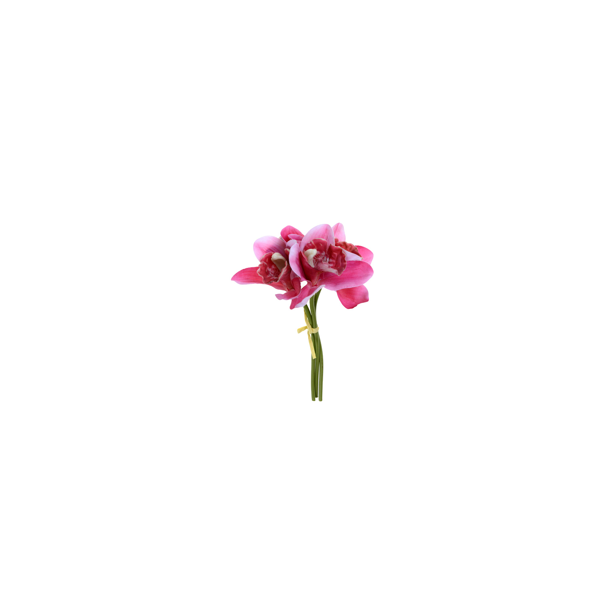 Selyemvirág csokor ochidea 3szál pink