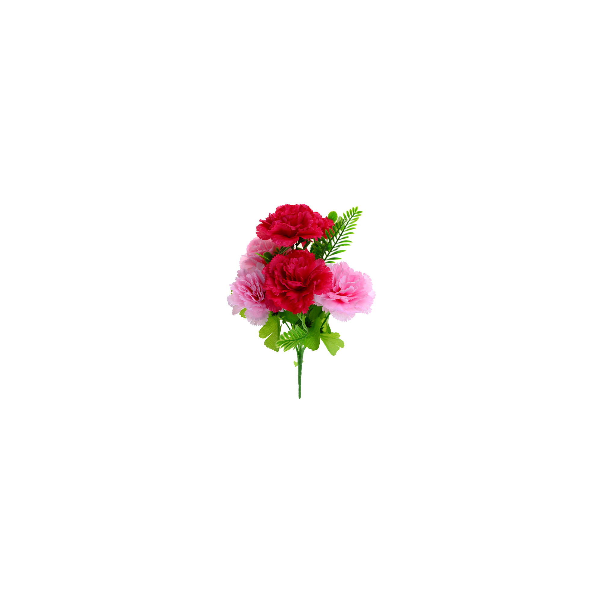 Selyemvirág csokor szegfű 6fej 29cm pink