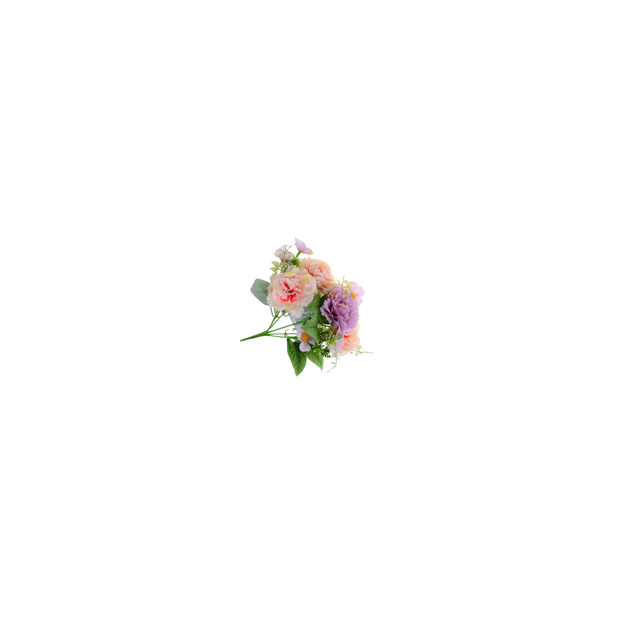Selyemvirág csokor szegfű 7fej 30cm pink