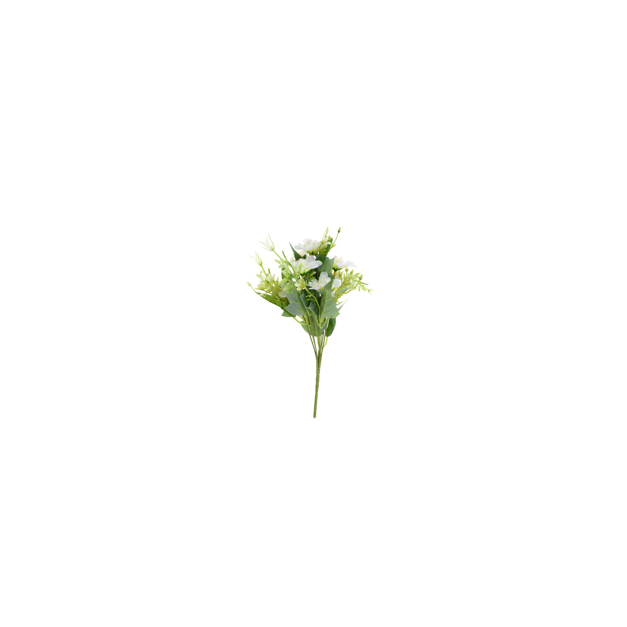 Selyemvirág dália 30 cm mini virággokkal fehér