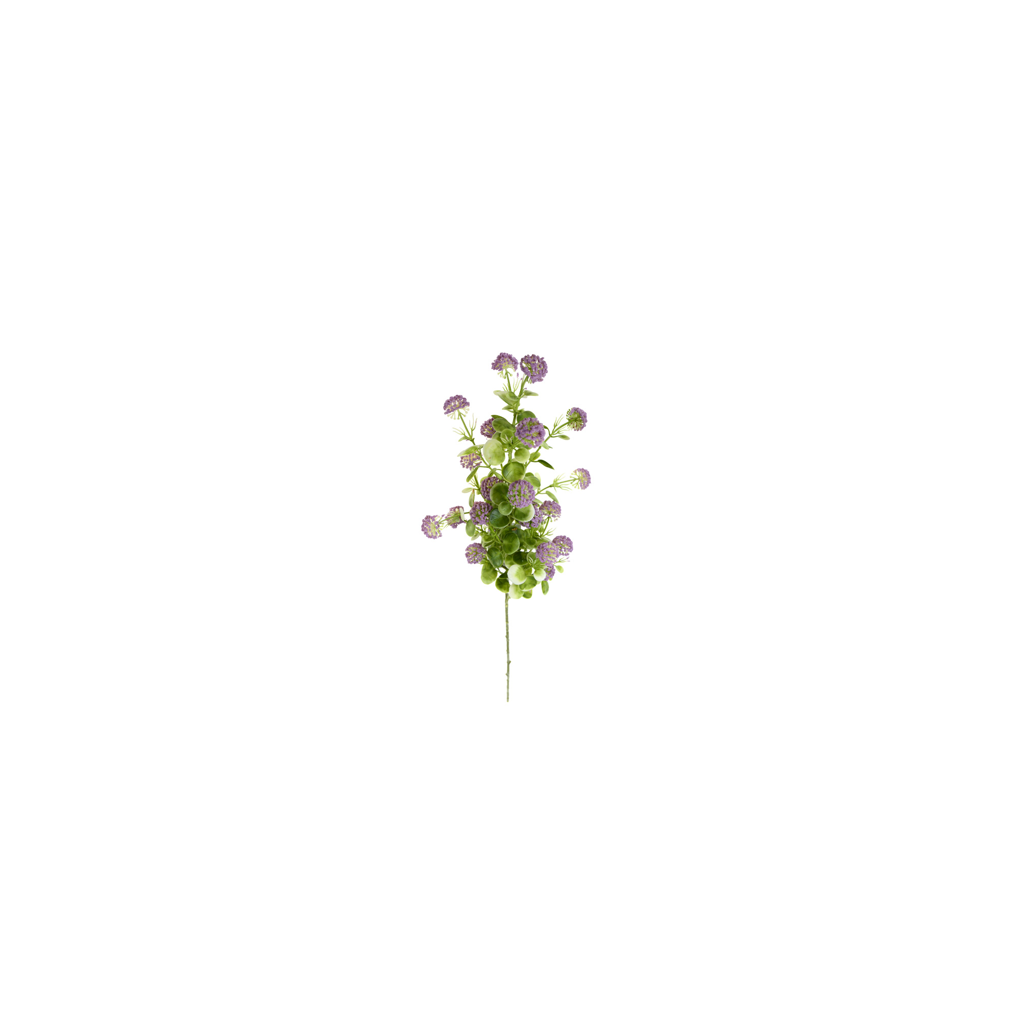 Selyemvirág eucalyptus ág 61cm zöld/lila