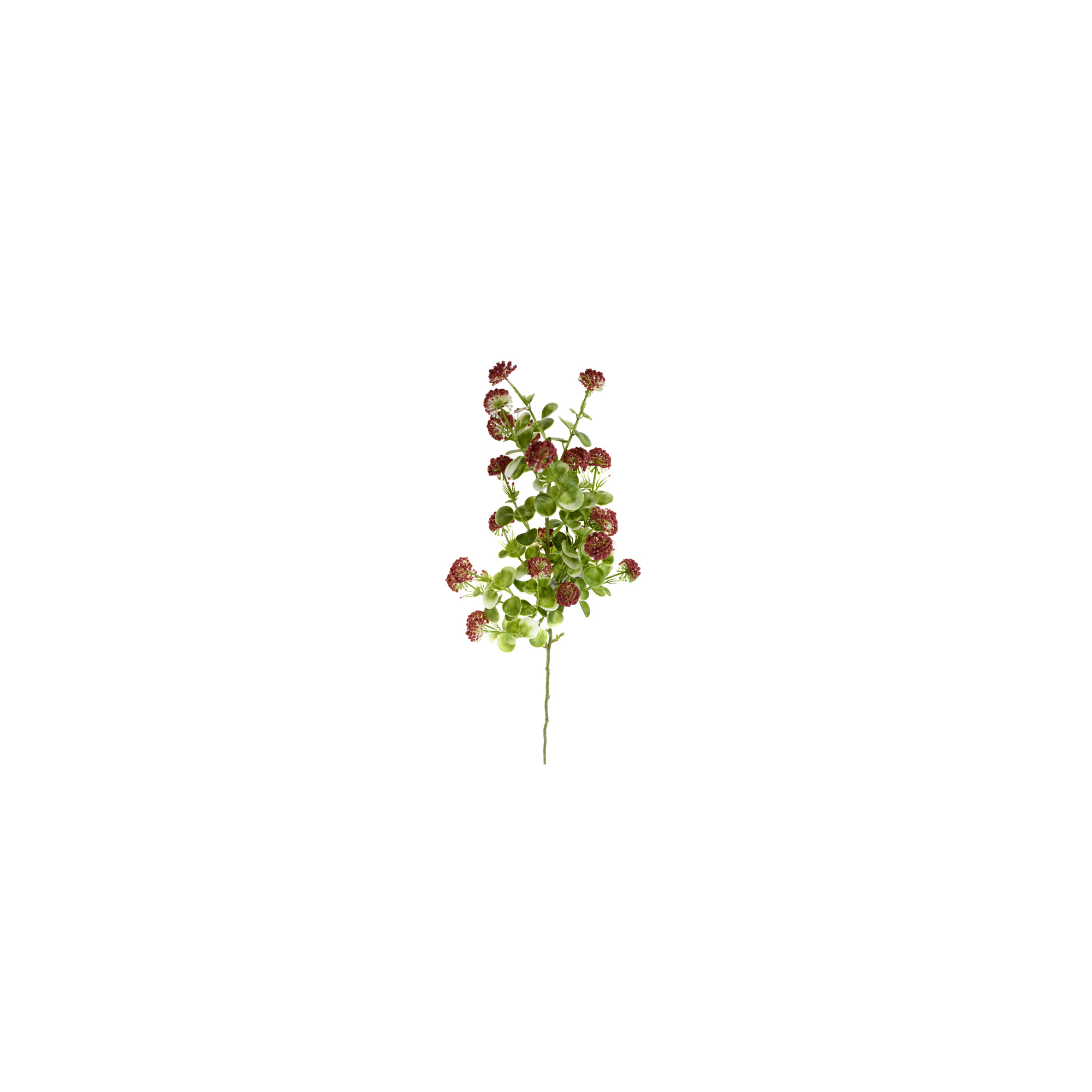 Selyemvirág eucalyptus ág 61cm zöld/mályva