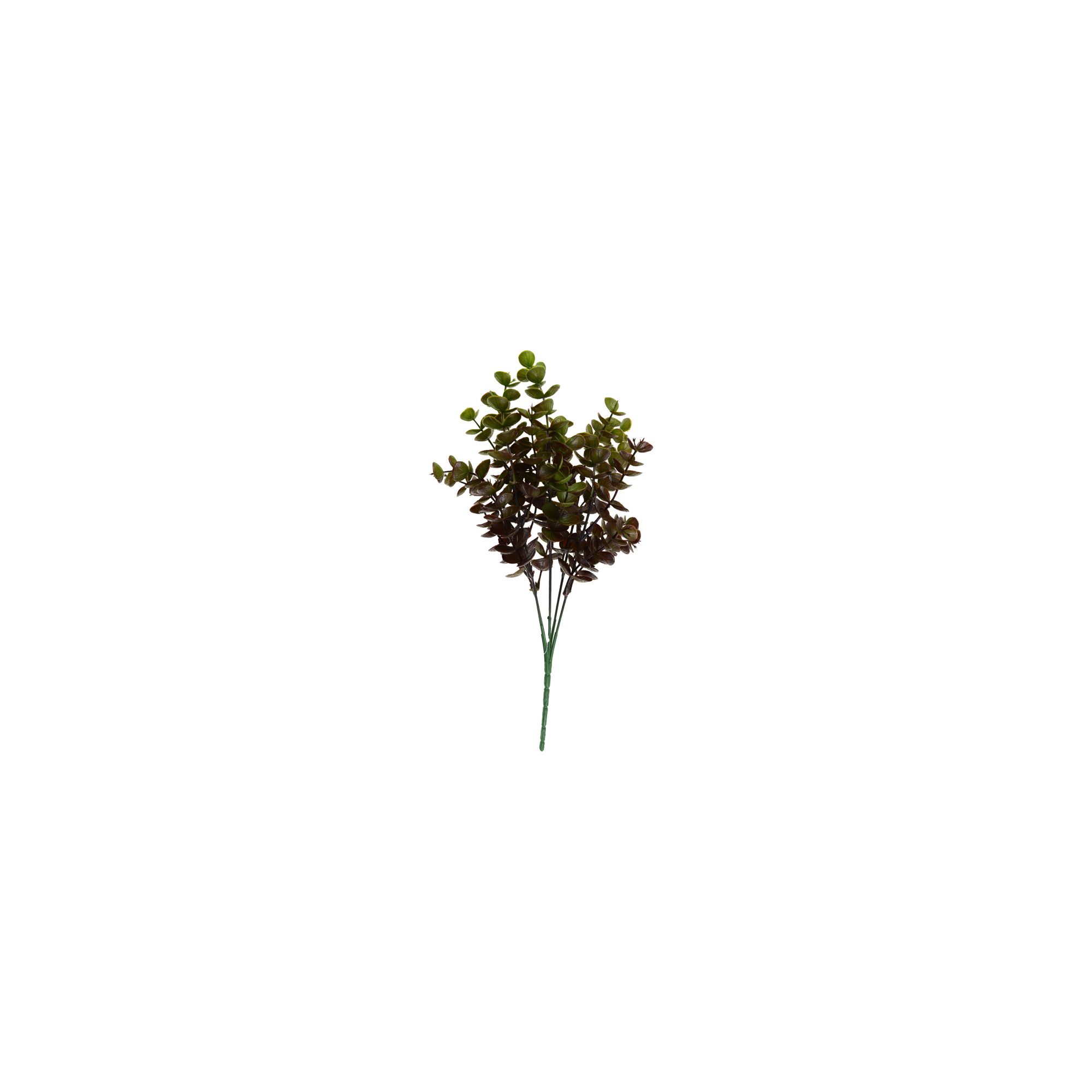 Selyemvirág eukaliptusz csokor 35cm barna