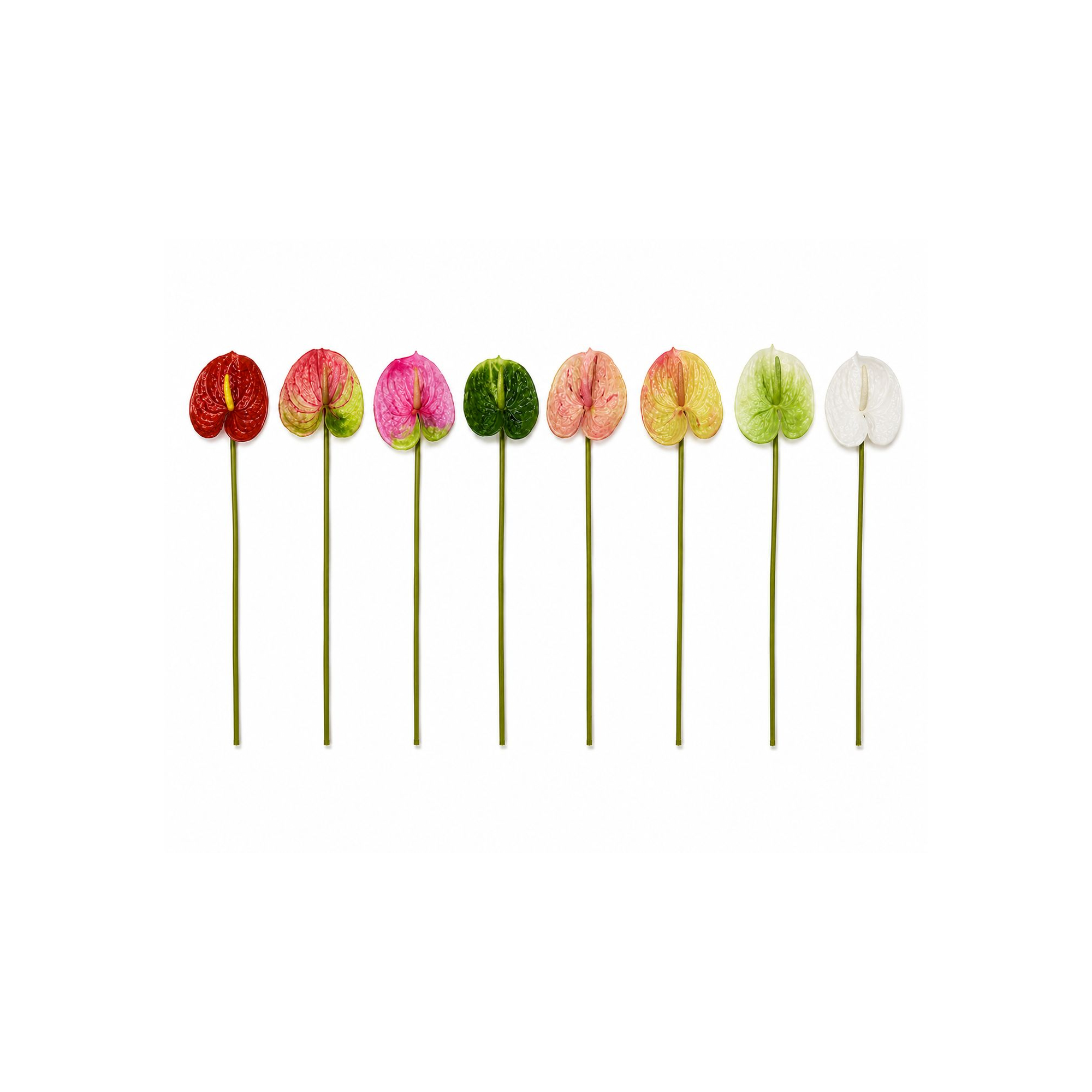 Selyemvirág flamingóvirág 61cm piros