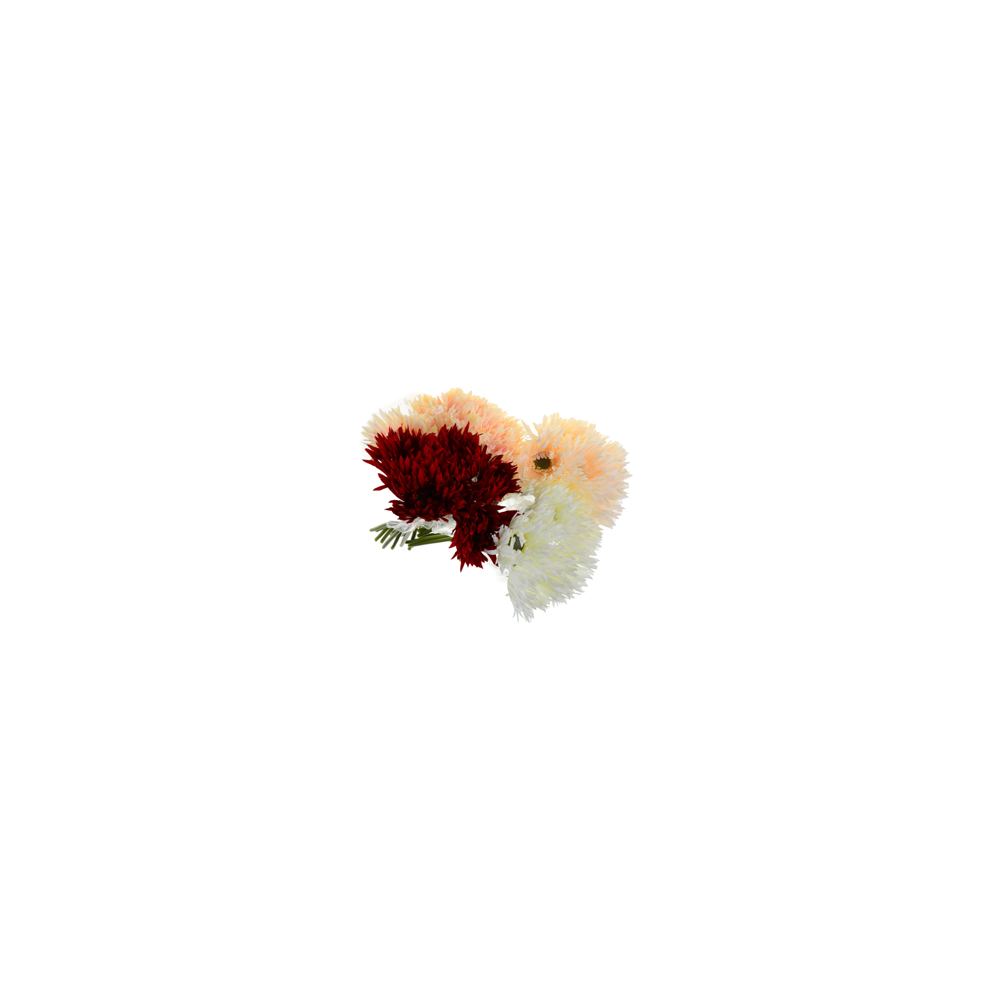 Selyemvirág gerbera csokor 29cm több szín
