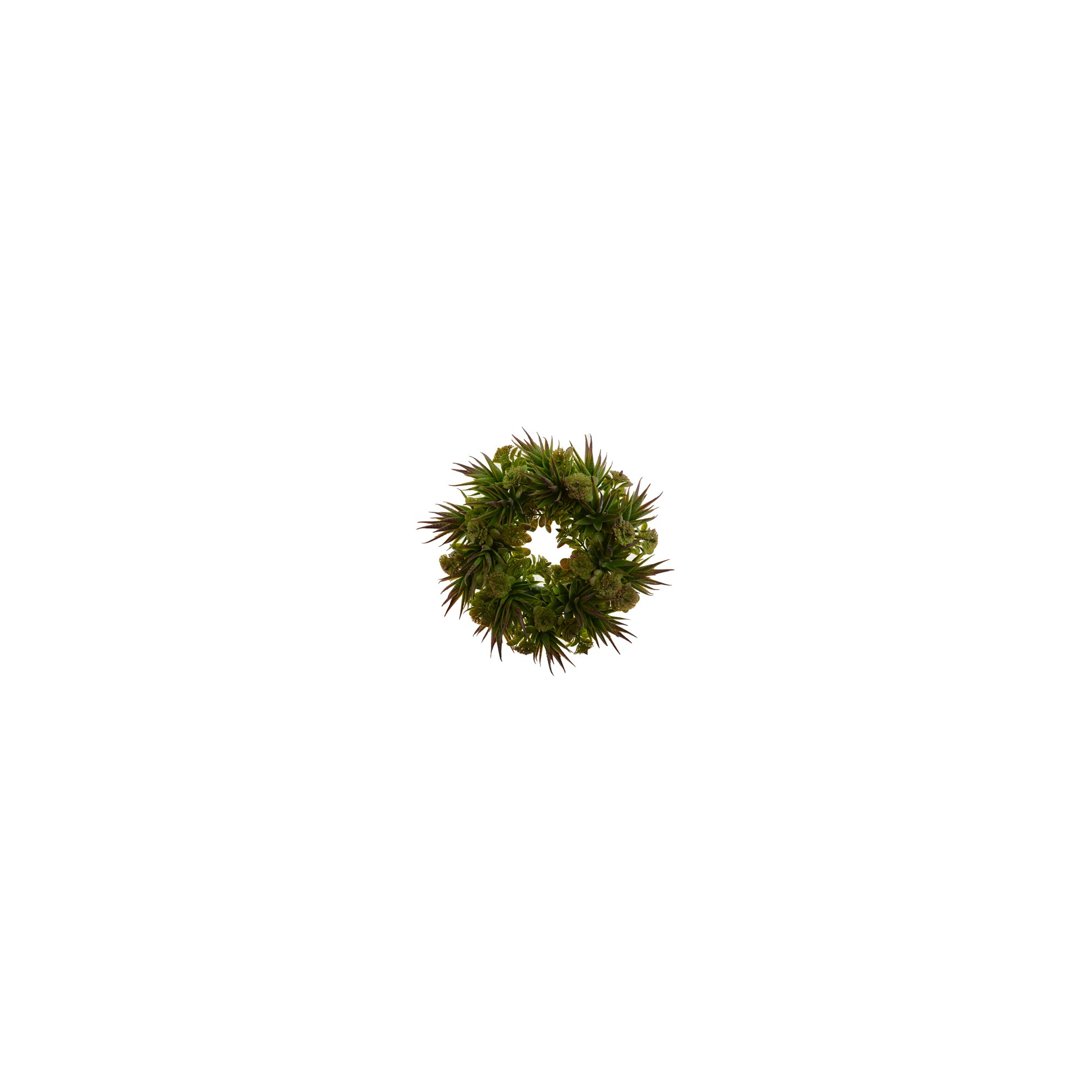 Selyemvirág koszorú 25cm kávébarna
