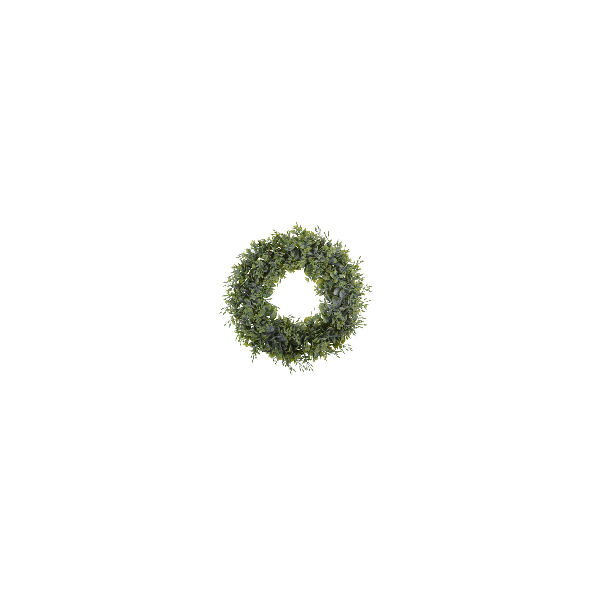 Selyemvirág koszorú 39cm zöld